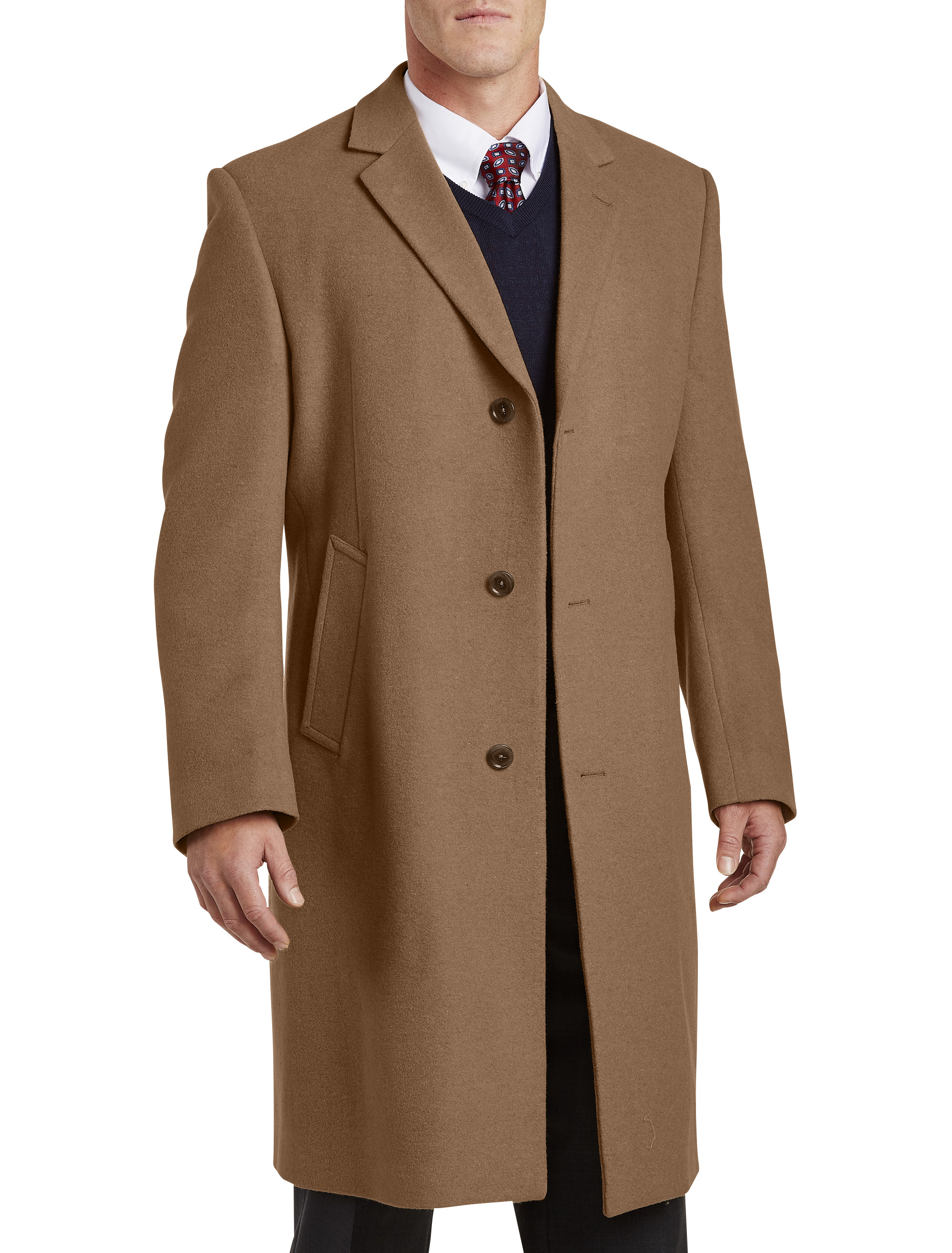 Big and tall mens wool coats online