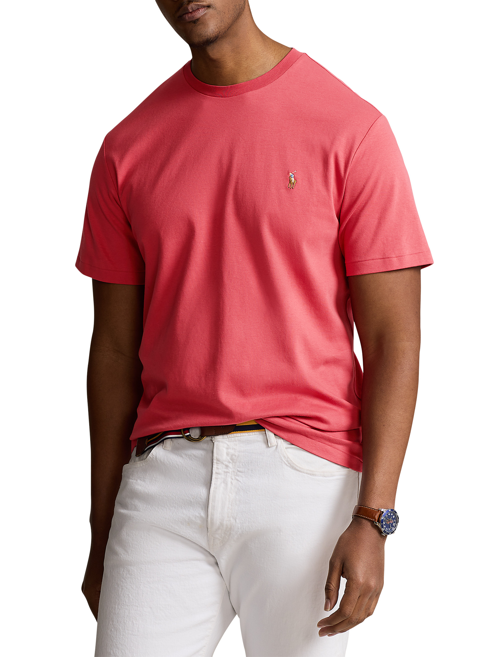  Polo Ralph Lauren Men's Big and Tall Short Sleeve Pima  Soft-Touch Polo Shirt (LT, White) : Clothing, Shoes & Jewelry