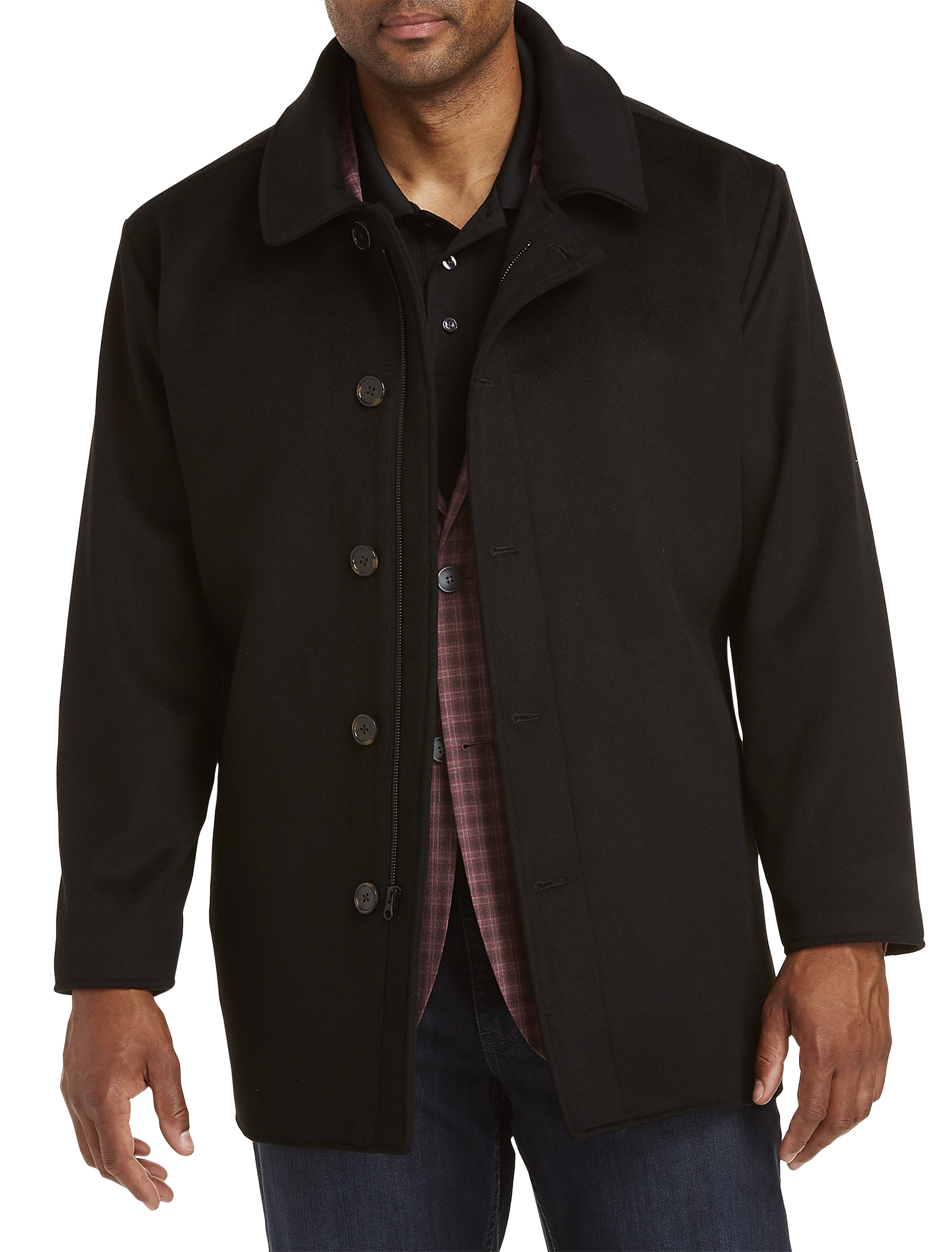 Big Tall Oak Hill Wool Blend Overcoat DXL