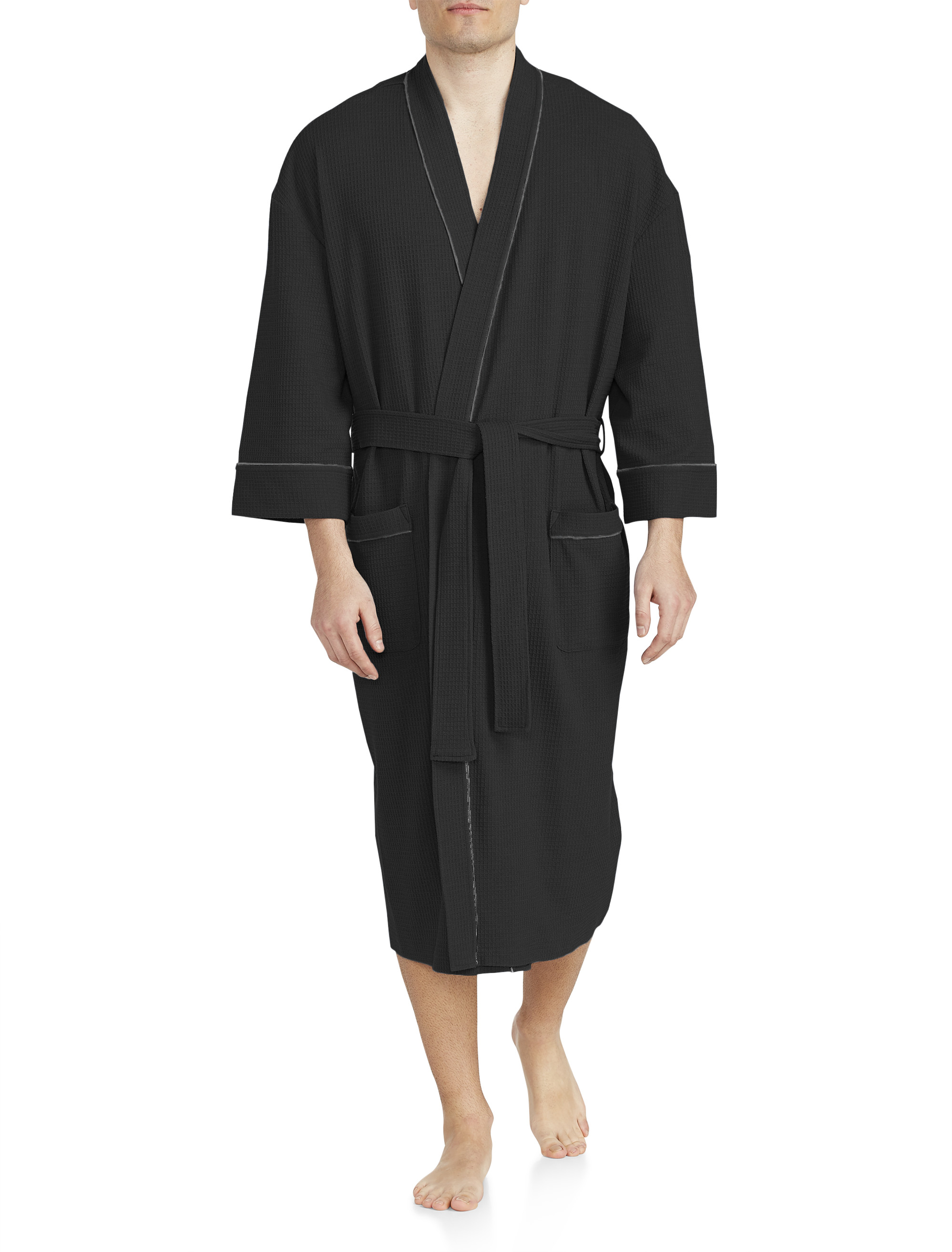 MAJ KNIT WFL KIMONO ROBE BLACK