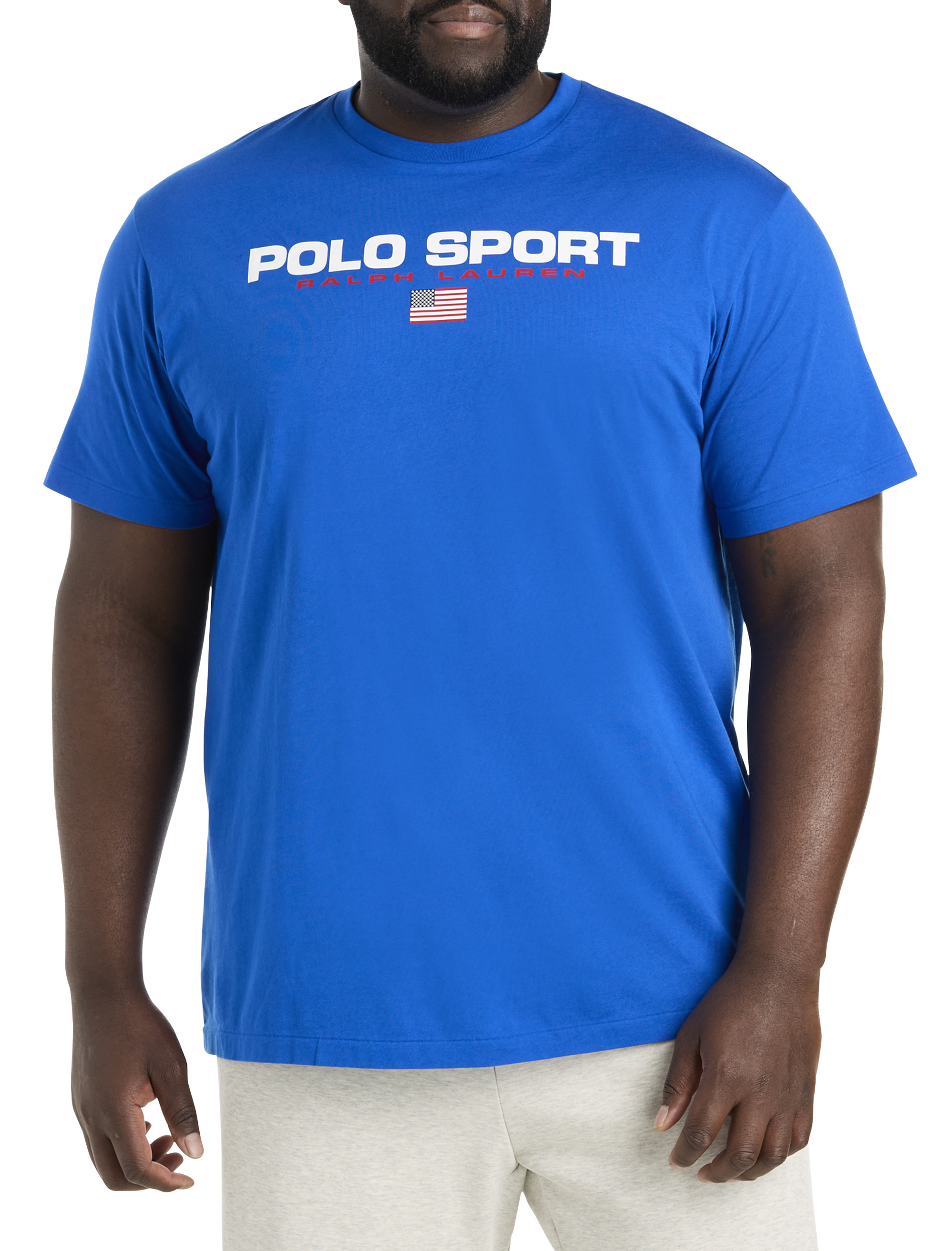 Polo Ralph Lauren Men's Big & Tall Classic-Fit Pocket Crewneck T-Shirt, 2XLT, Cotton
