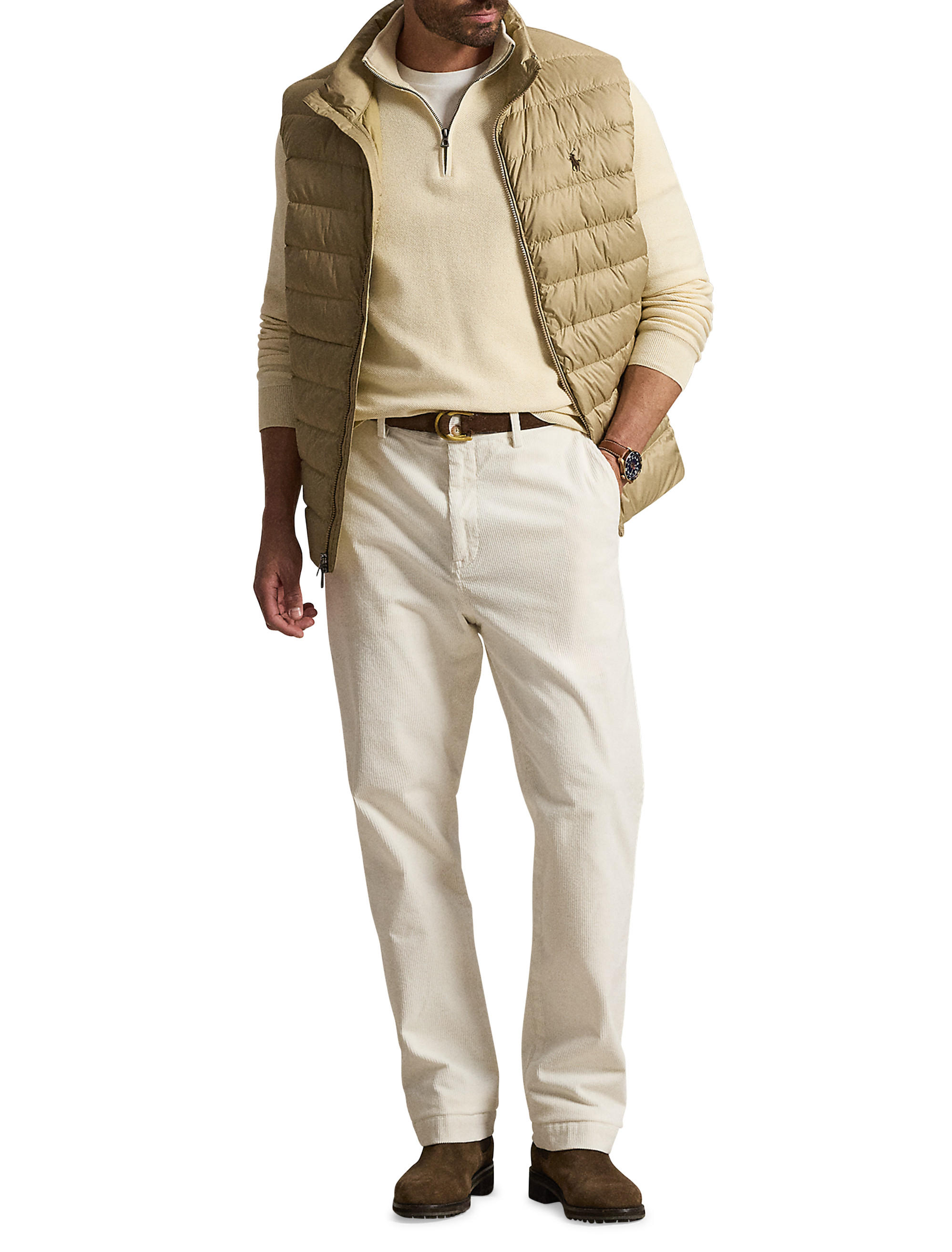 Pima Cotton 1/2-Zip Sweater