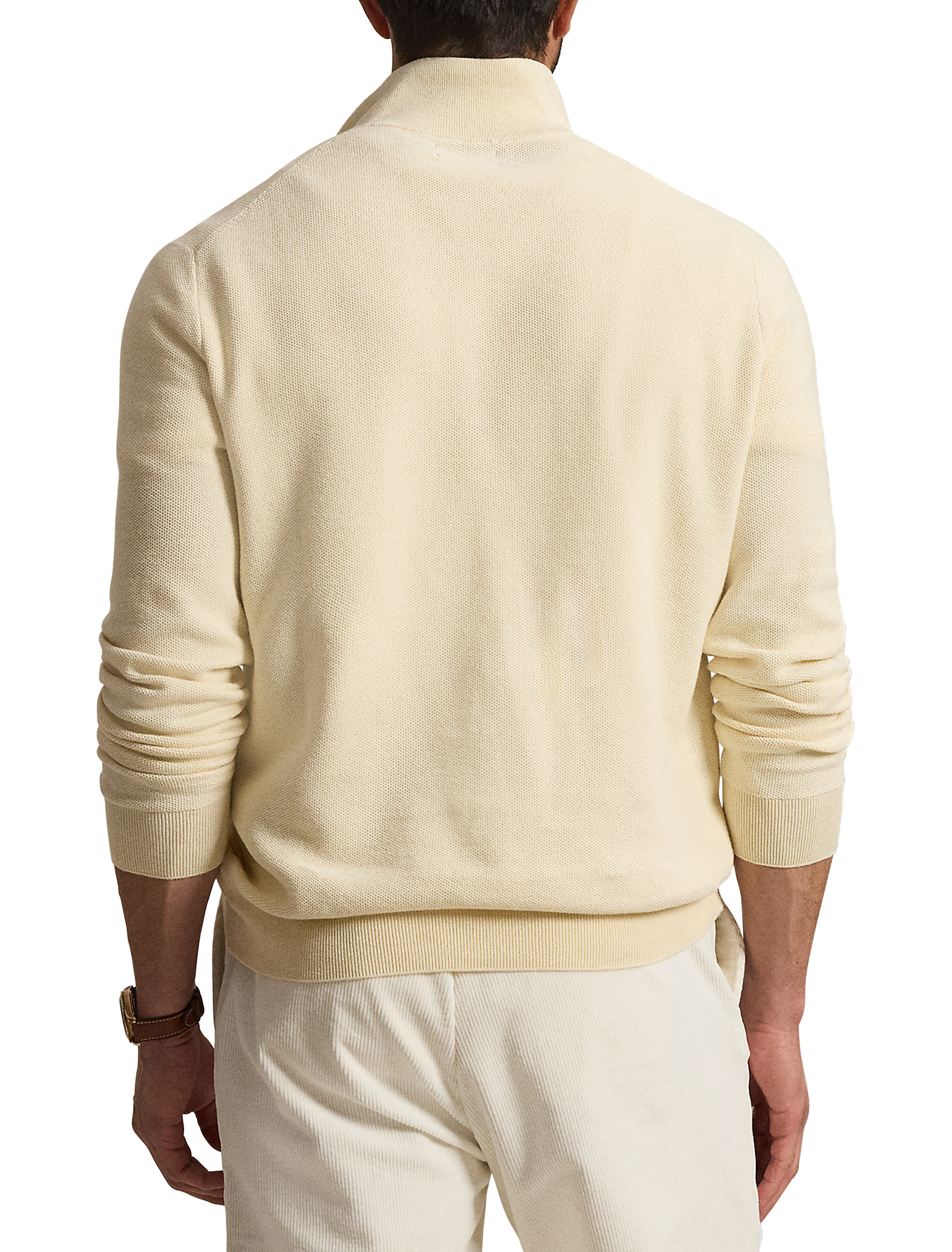 Pima Cotton 1/2-Zip Sweater