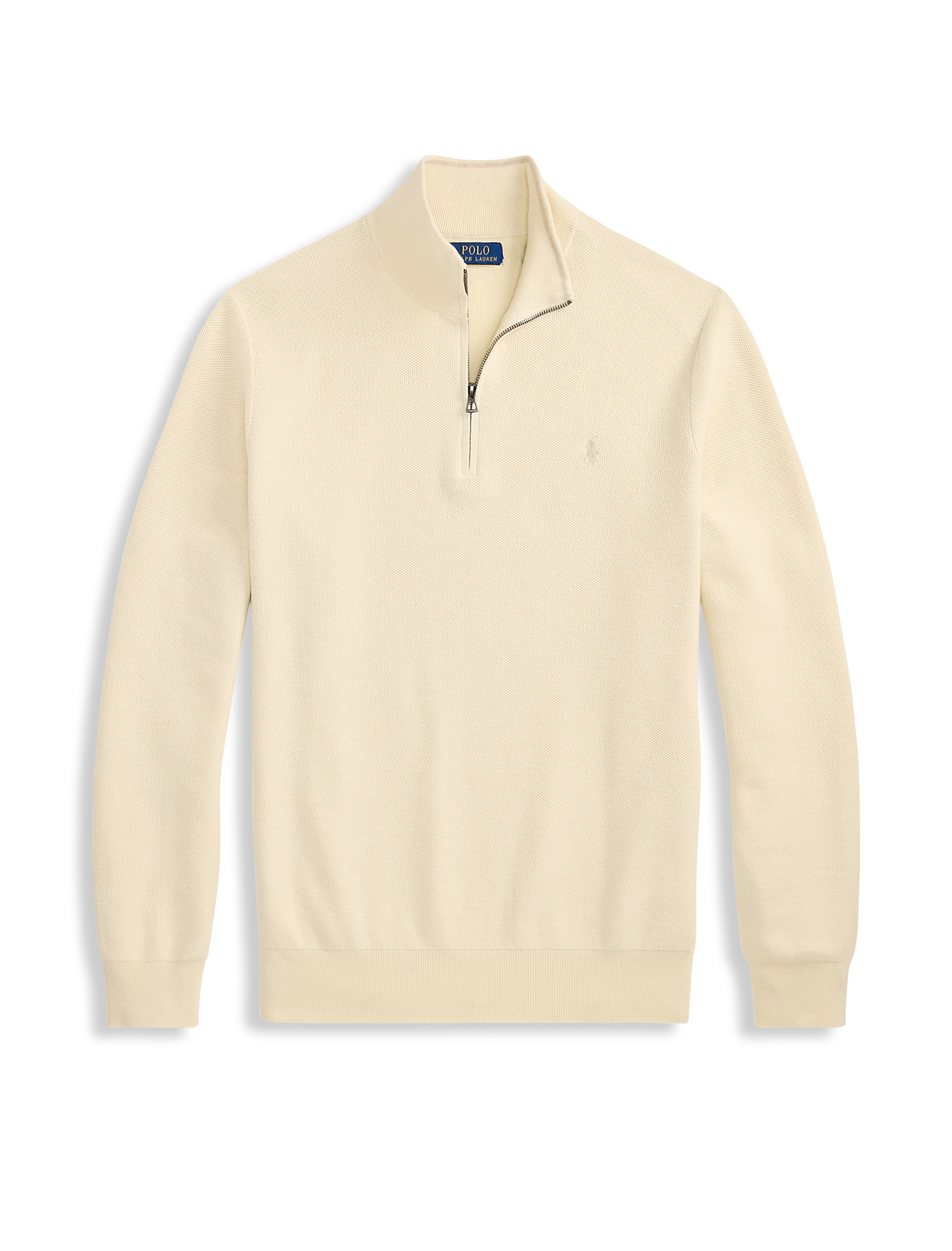 Pima Cotton 1/2-Zip Sweater