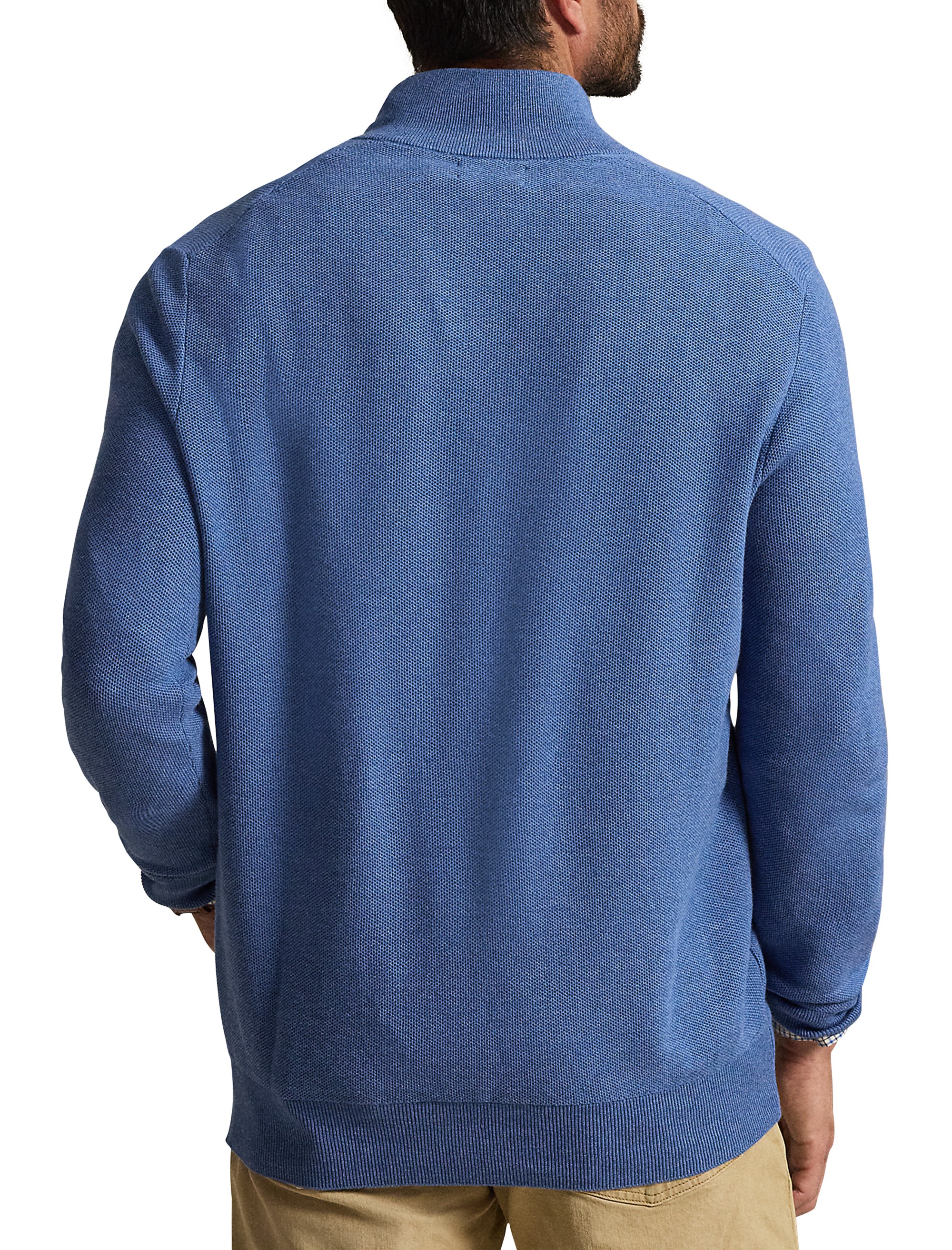 Pima Cotton 1/2-Zip Sweater - thumbnail 6