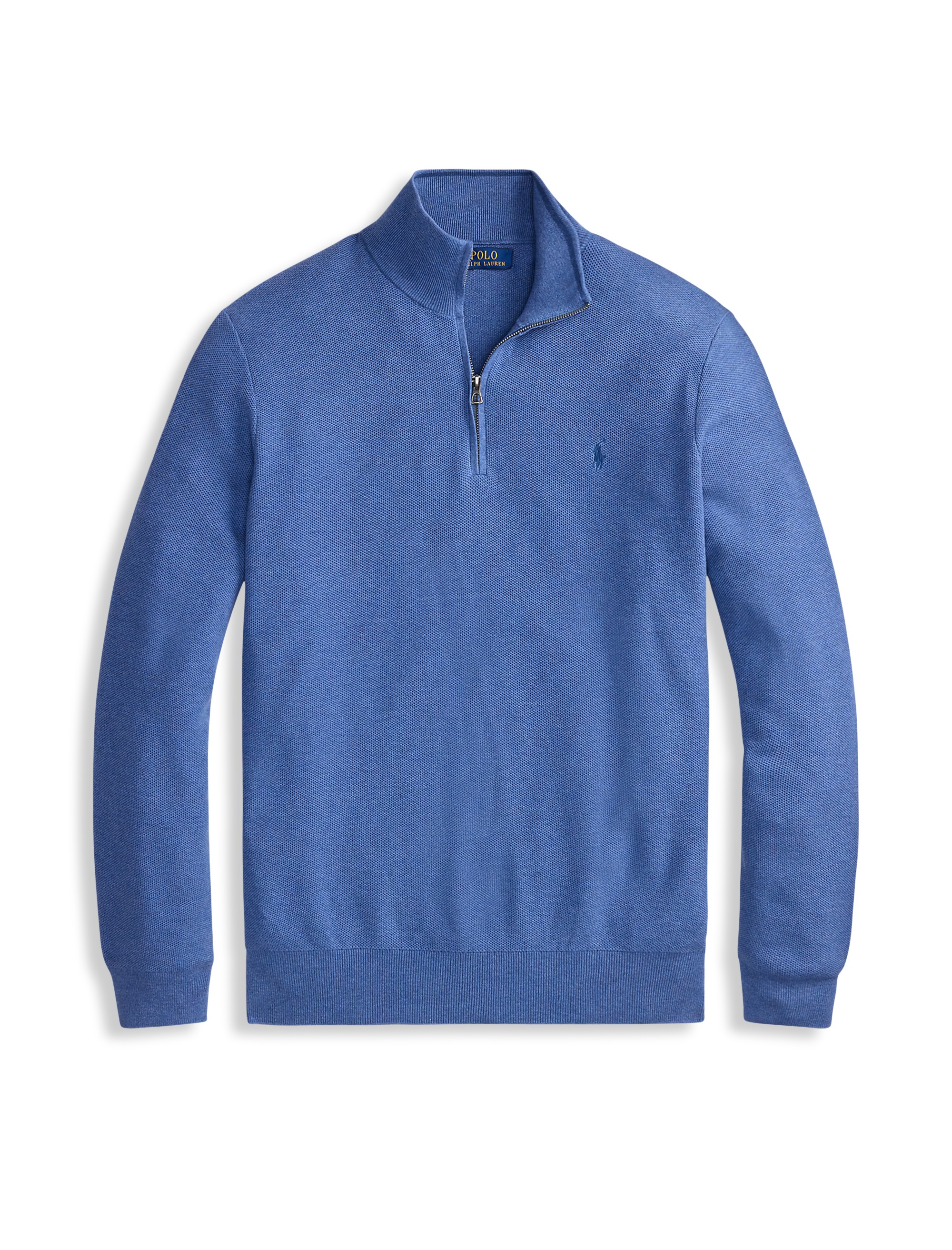 Pima Cotton 1/2-Zip Sweater - thumbnail 8