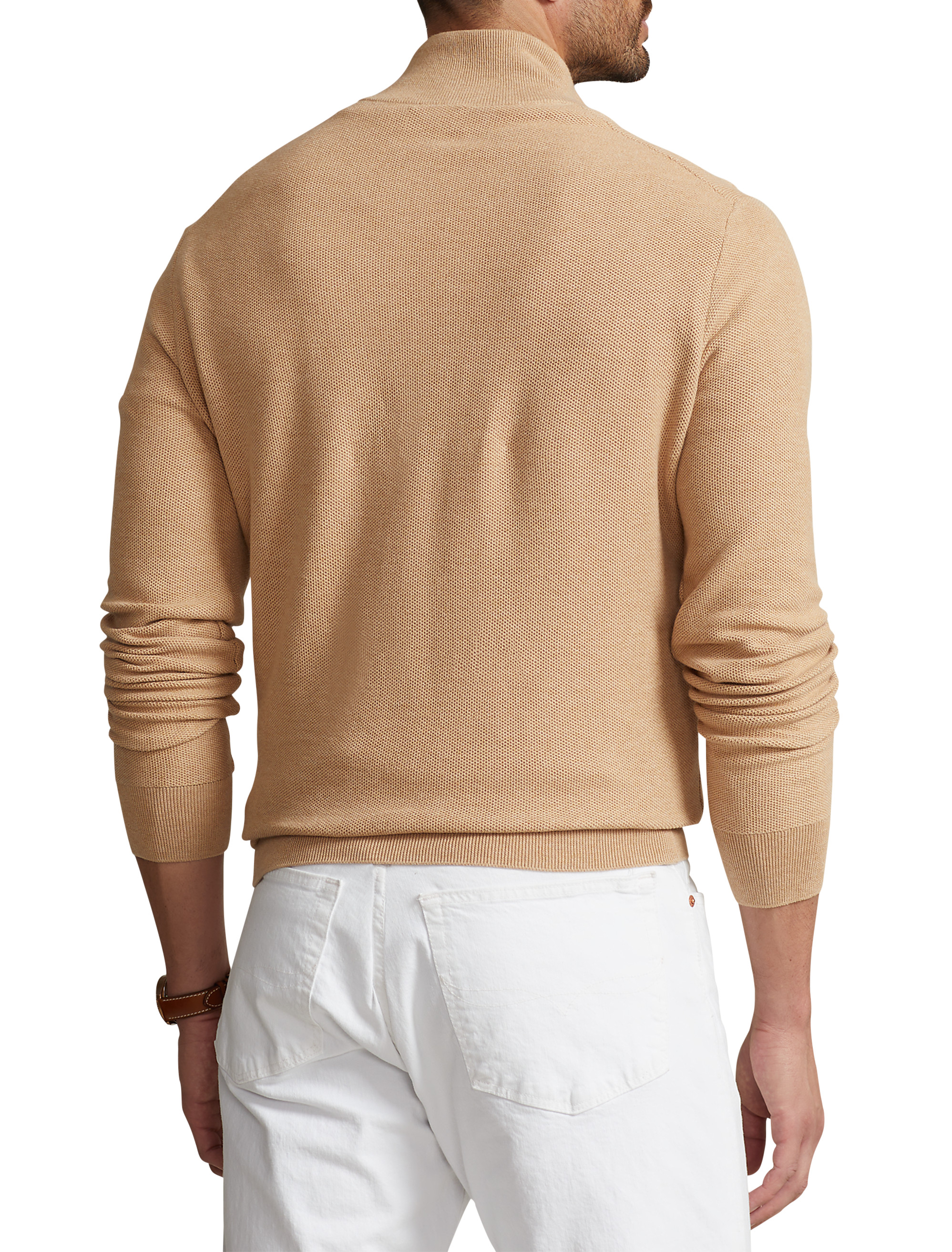 Pima Cotton 1/2-Zip Sweater
