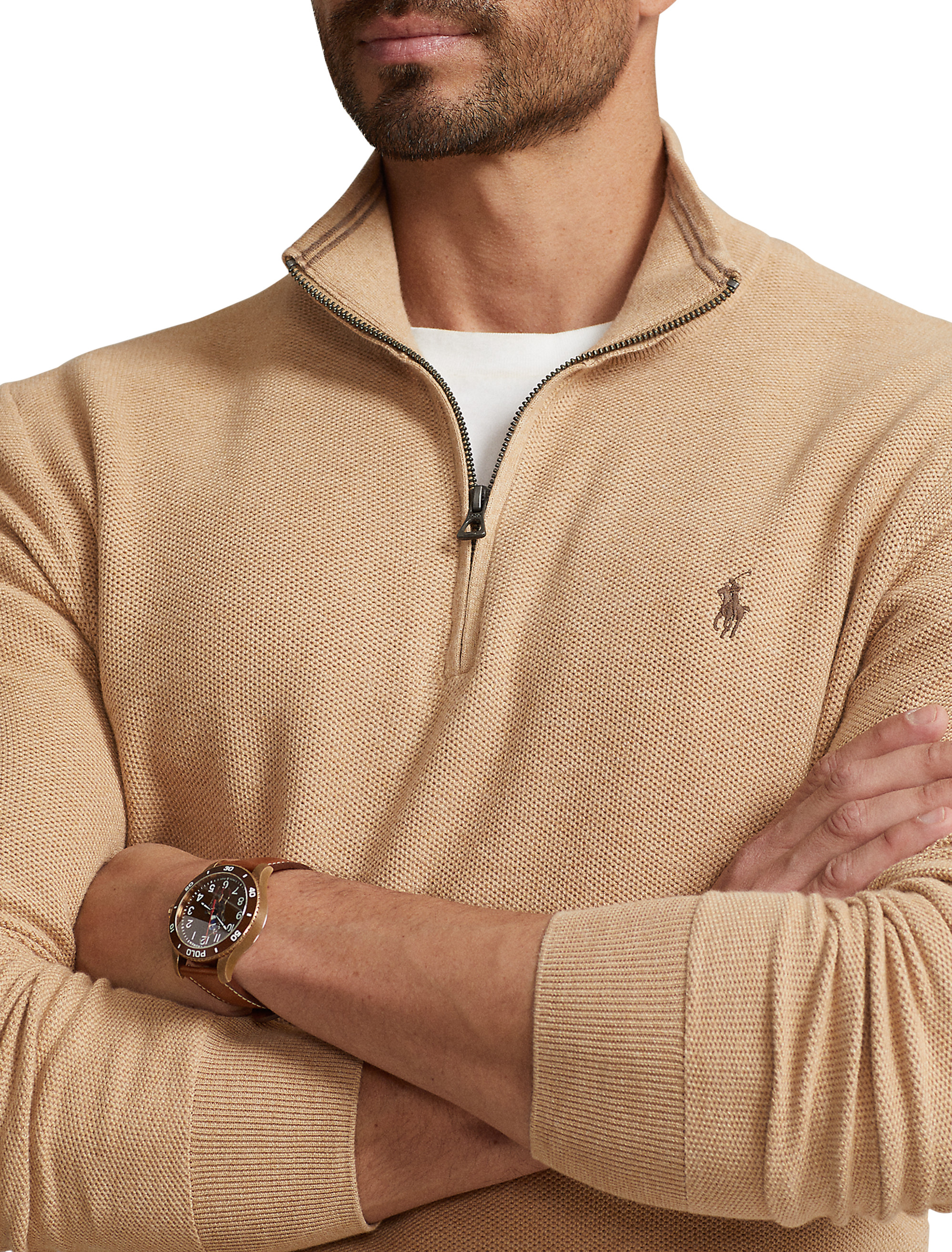 Polo Ralph Lauren Pima Cotton 1/2-Zip Sweater | Hamilton Place