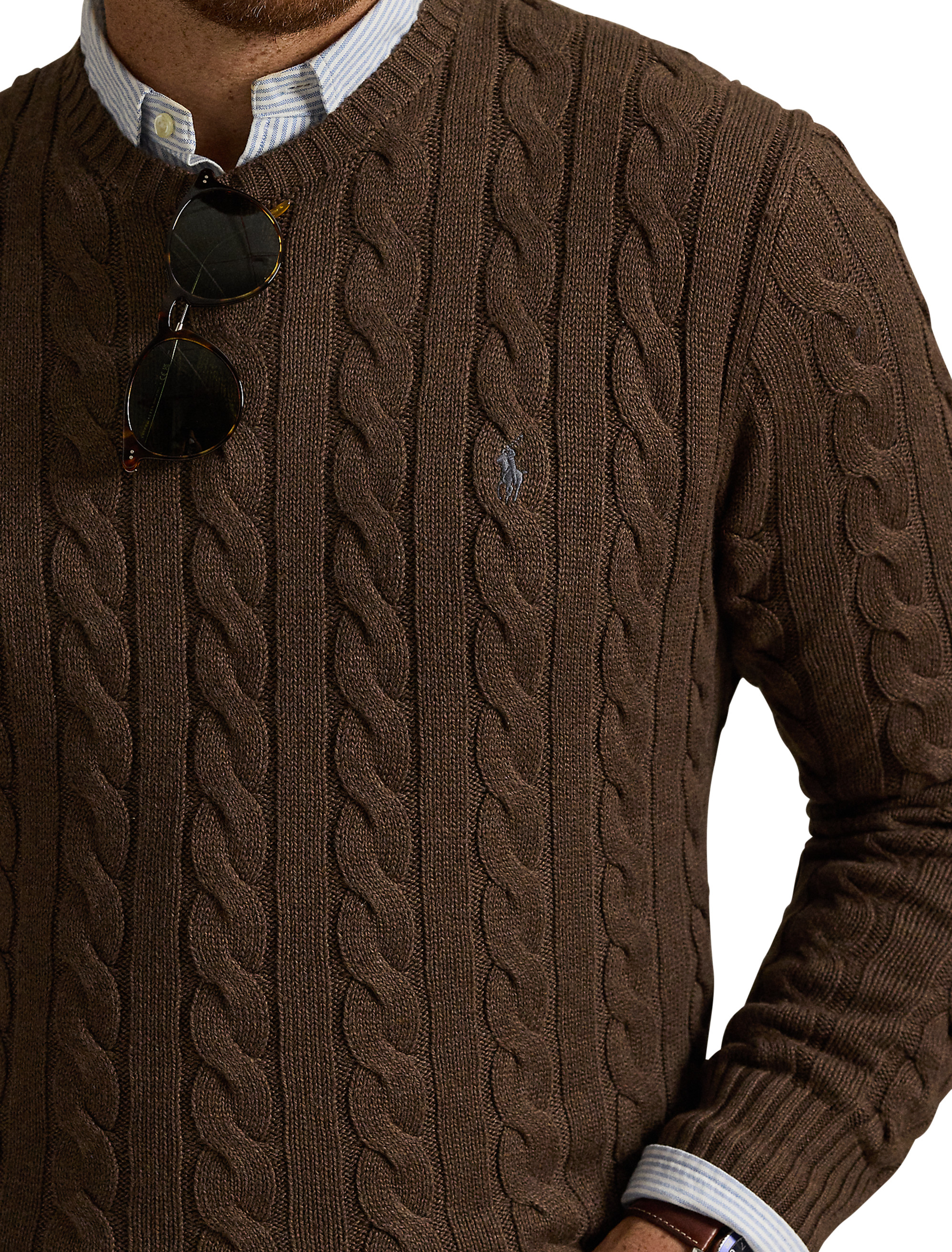 Big + Tall | Polo Ralph Lauren Cableknit Sweater | DXL