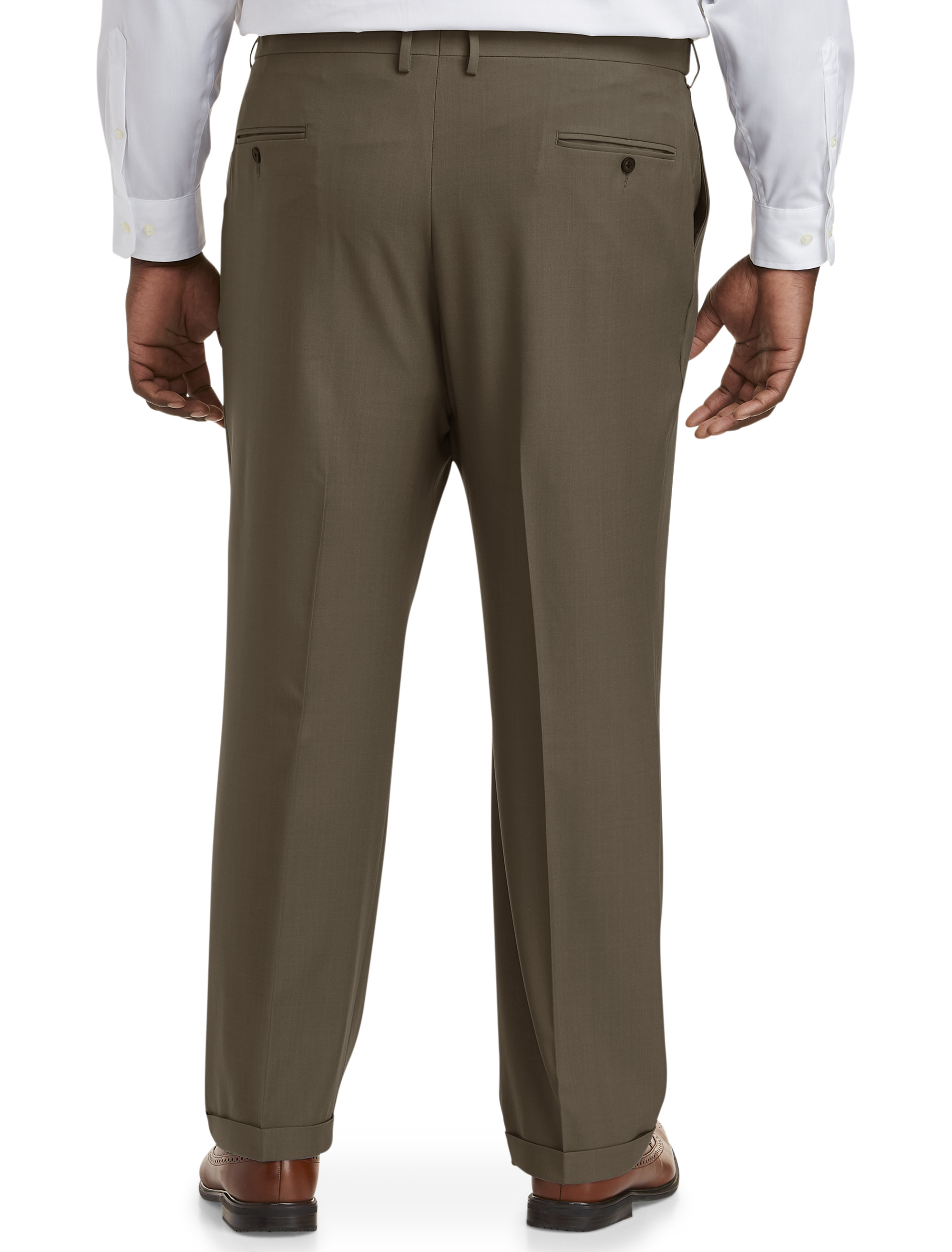 Premium Comfort 4-Way Stretch Pleated Dress Pants