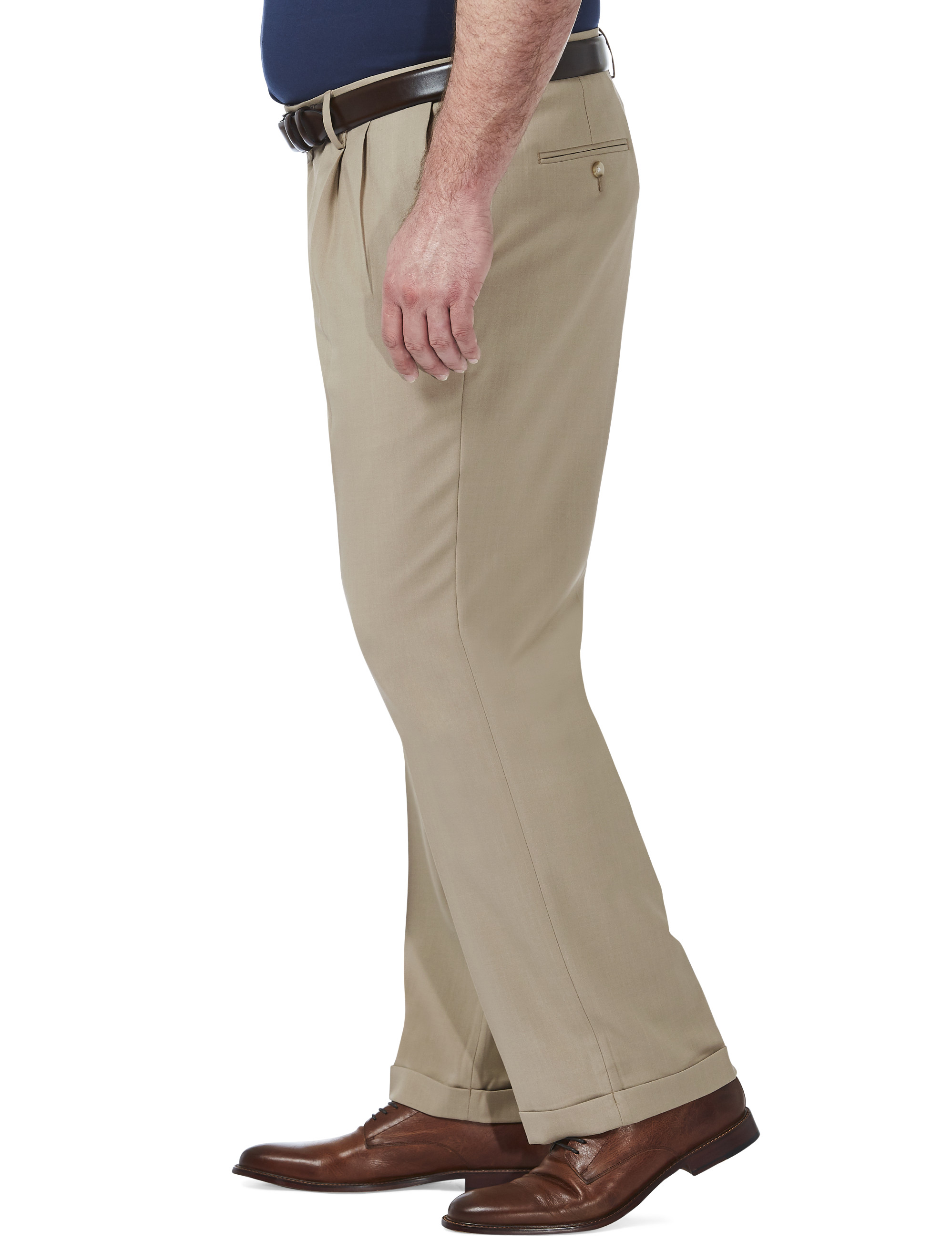 Premium Comfort 4-Way Stretch Pleated Dress Pants