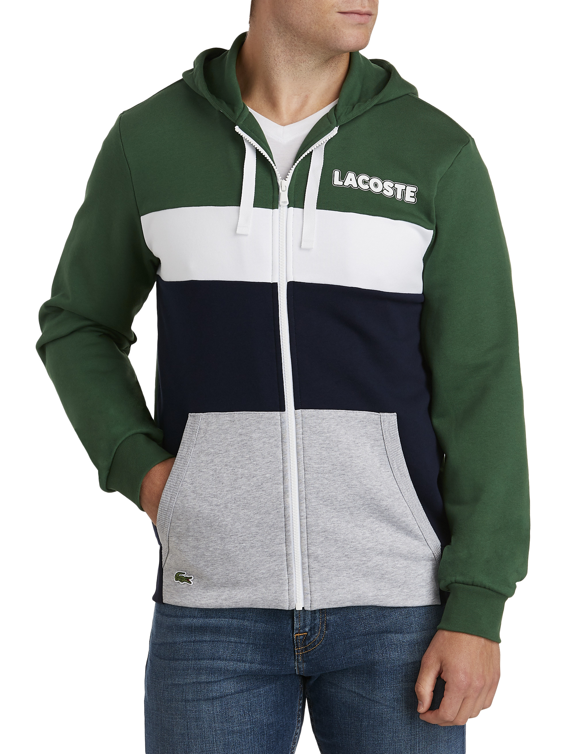 hoodie lacoste big logo original