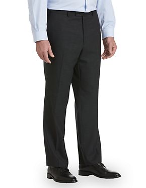 Jack Victor Big and Tall Reflex Mix Non-Solid Suit Pants 