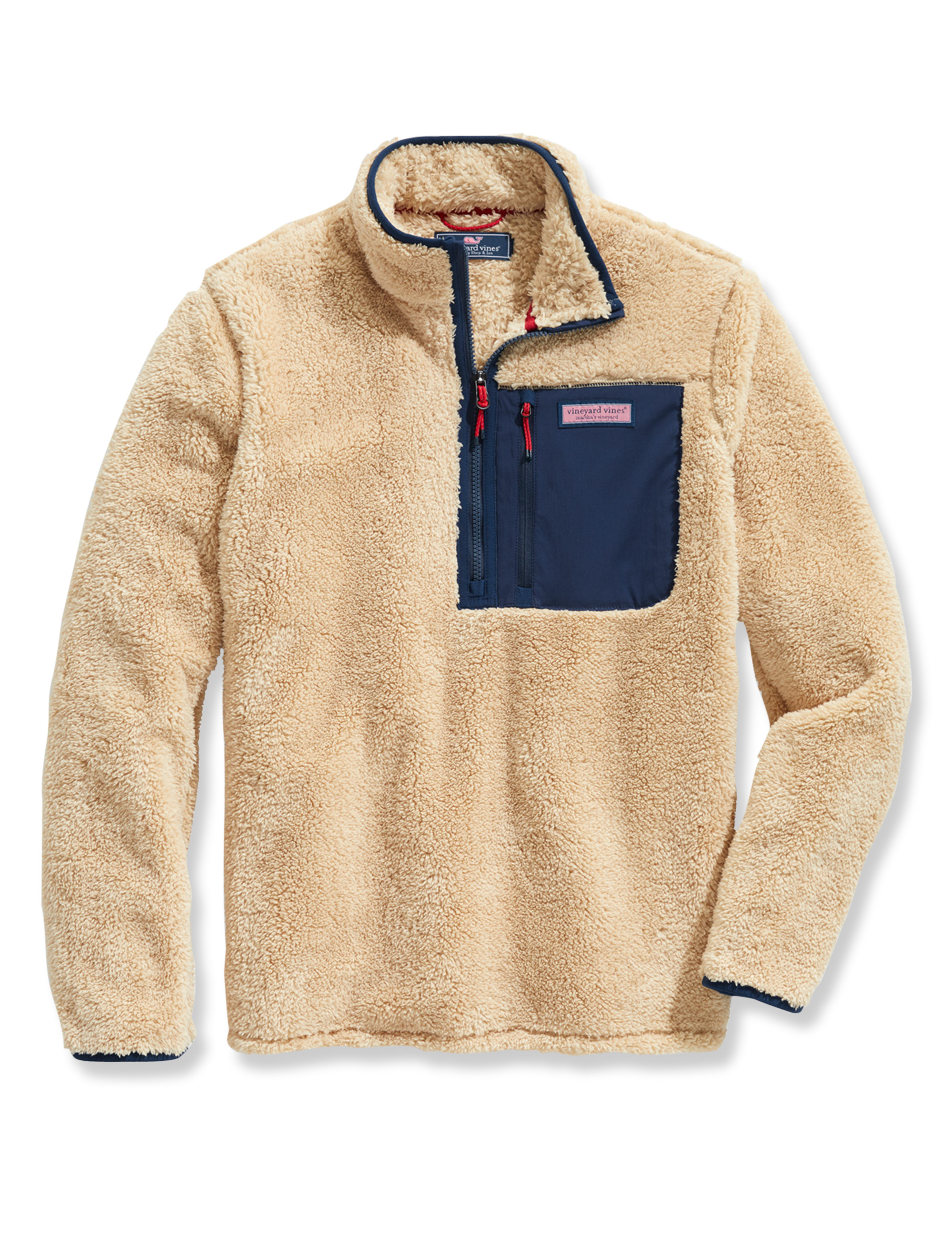 mens fleece pullover jacket