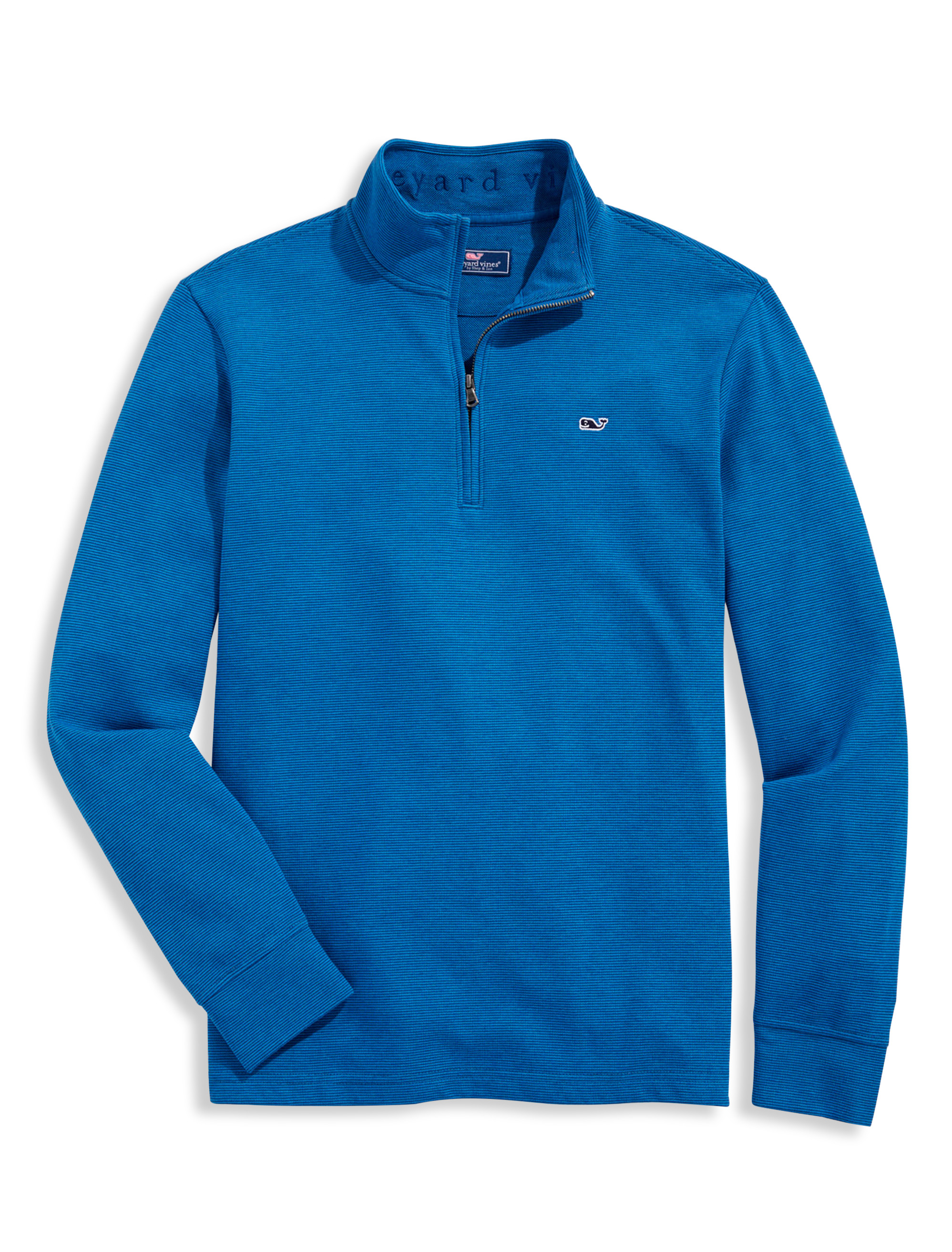 Big + Tall | vineyard vines Stripe Saltwater 1/4-Zip Pullover | DXL