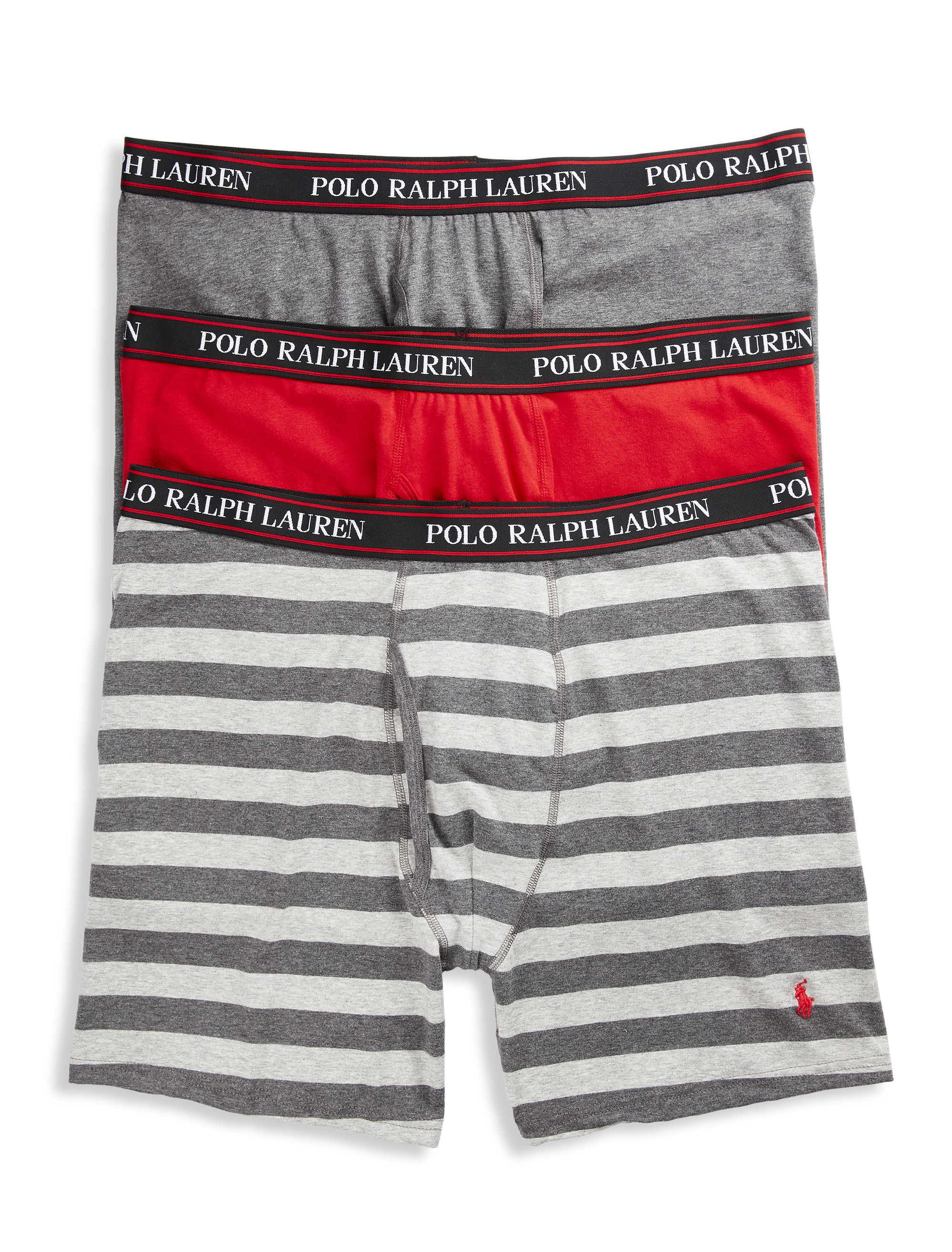 Big + Tall  Polo Ralph Lauren 3-Pack Classic Stretch Boxer Briefs