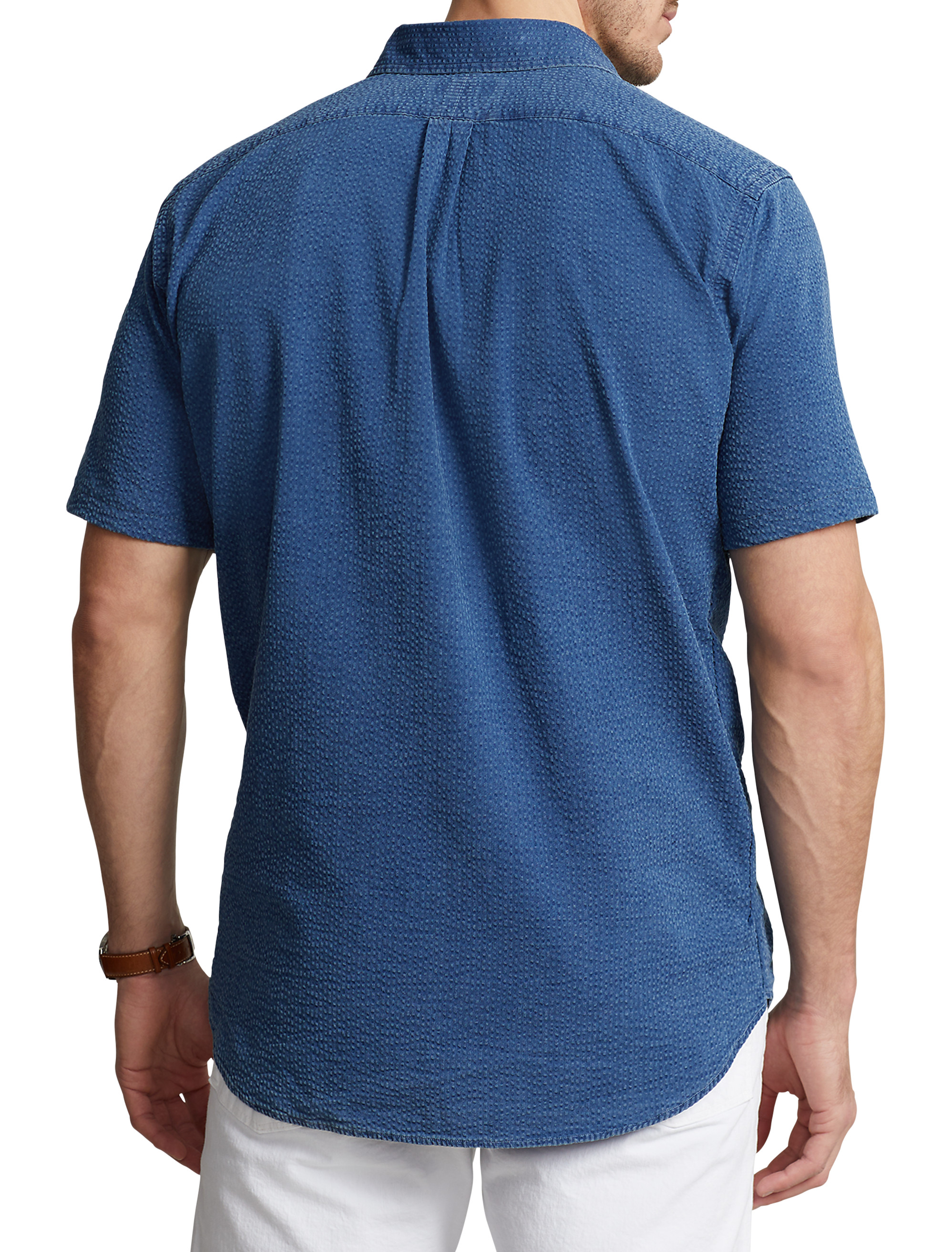 Big + Tall | Polo Ralph Lauren Solid Seersucker Sport Shirt