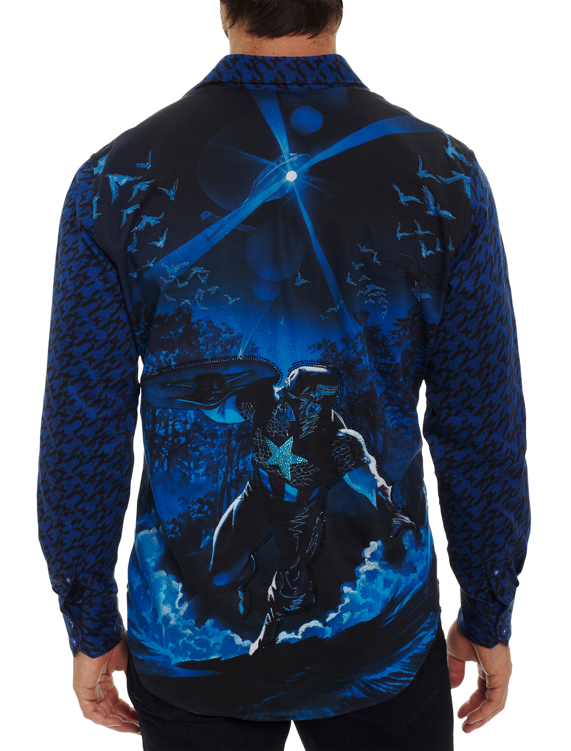 Big + Tall | Robert Graham x Marvel Captain in Charge Sport Shirt