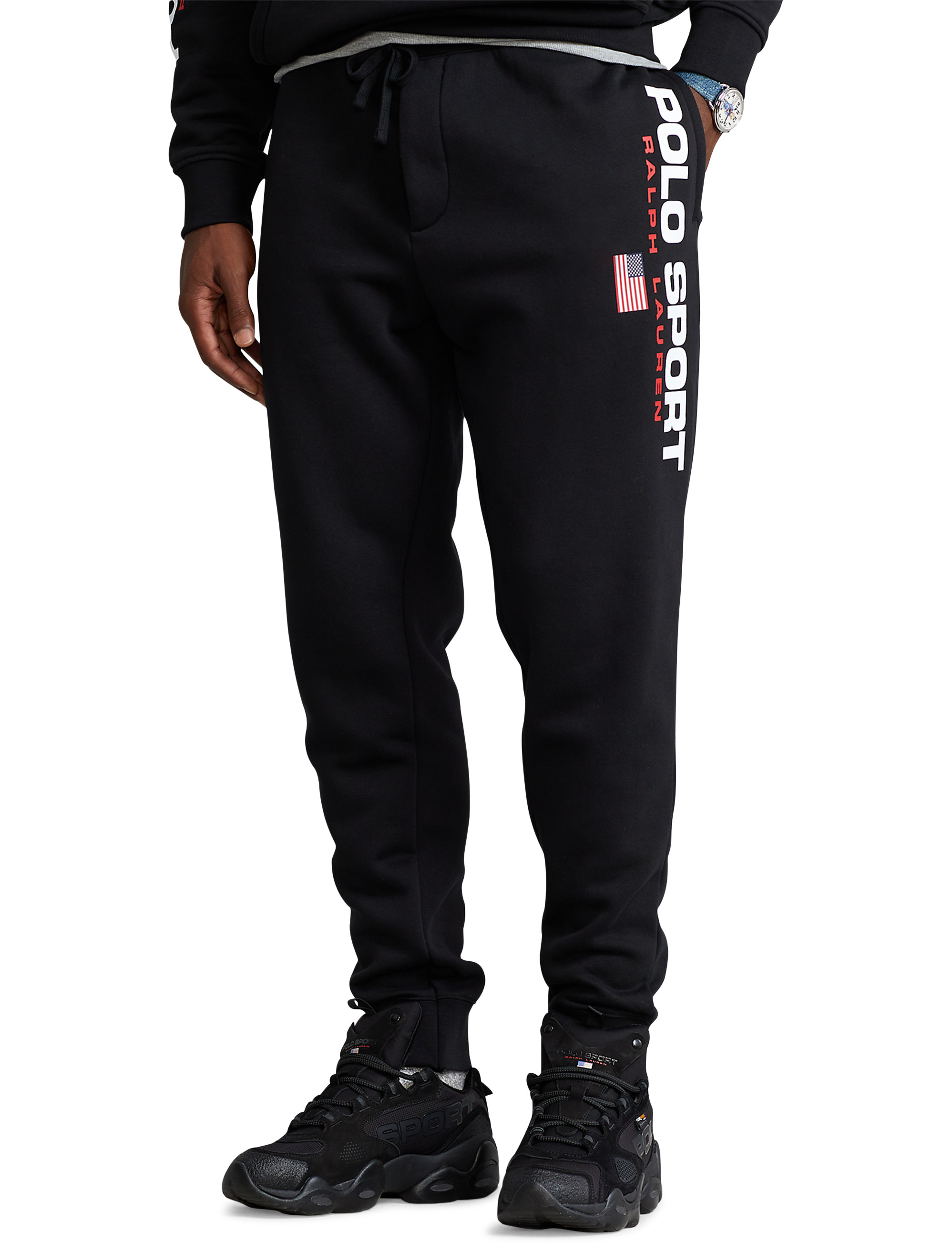 Big and tall black on sale joggers