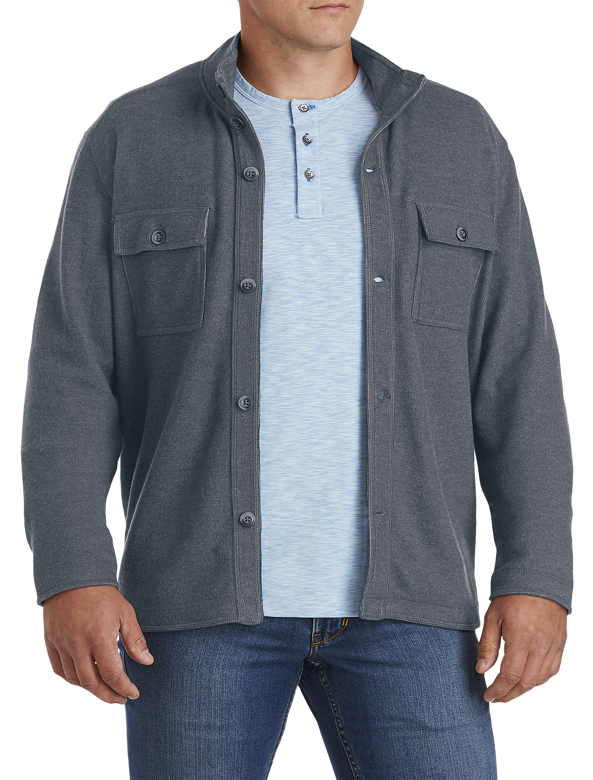 Big + Tall | Tommy Bahama Montserrat Knit CPO Jacket | DXL