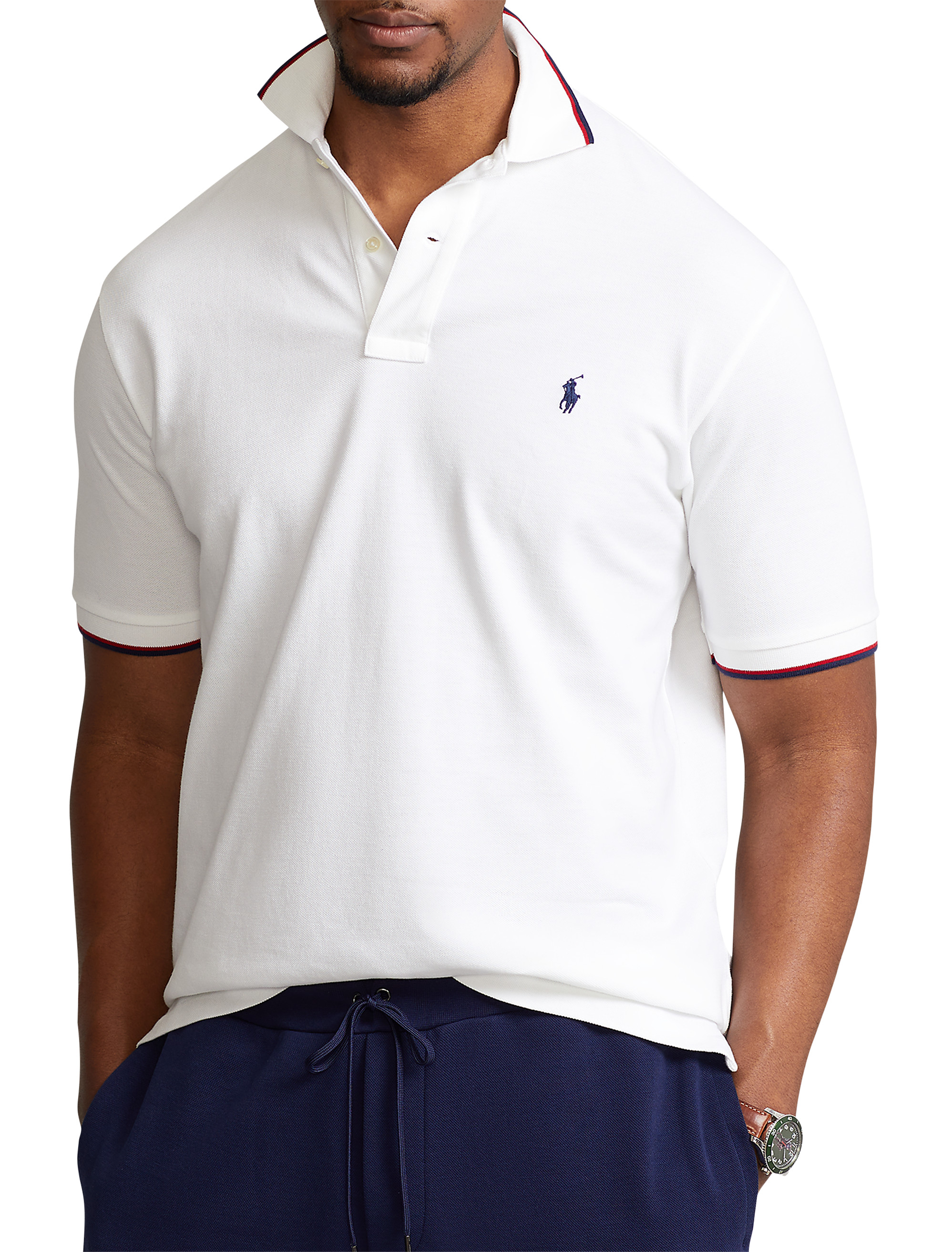 Polo Ralph Lauren Classic Fit Mesh Polo, Golf Green, Large : :  Clothing, Shoes & Accessories