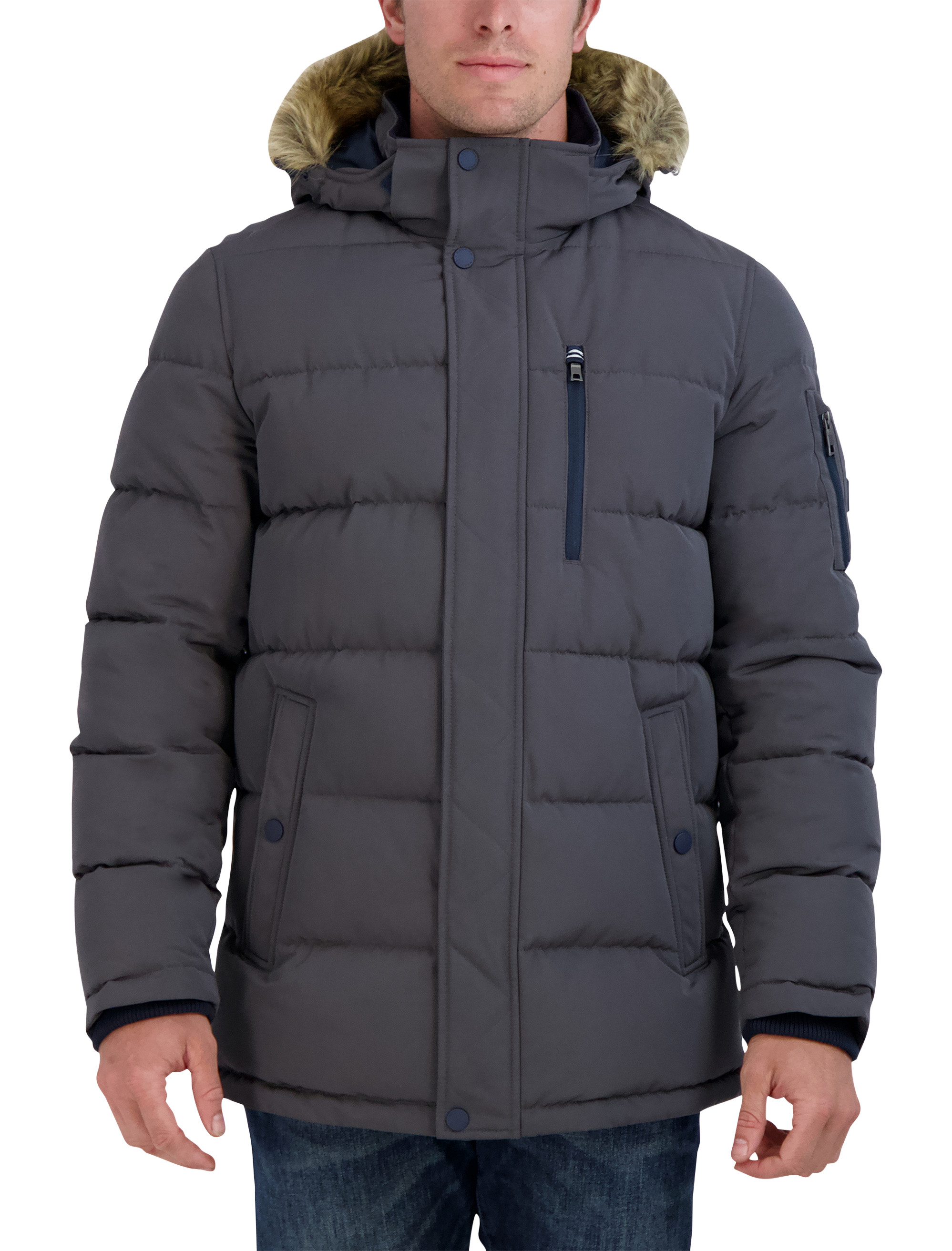 Nautica Hooded Puffer Jacket - Westport Big & Tall