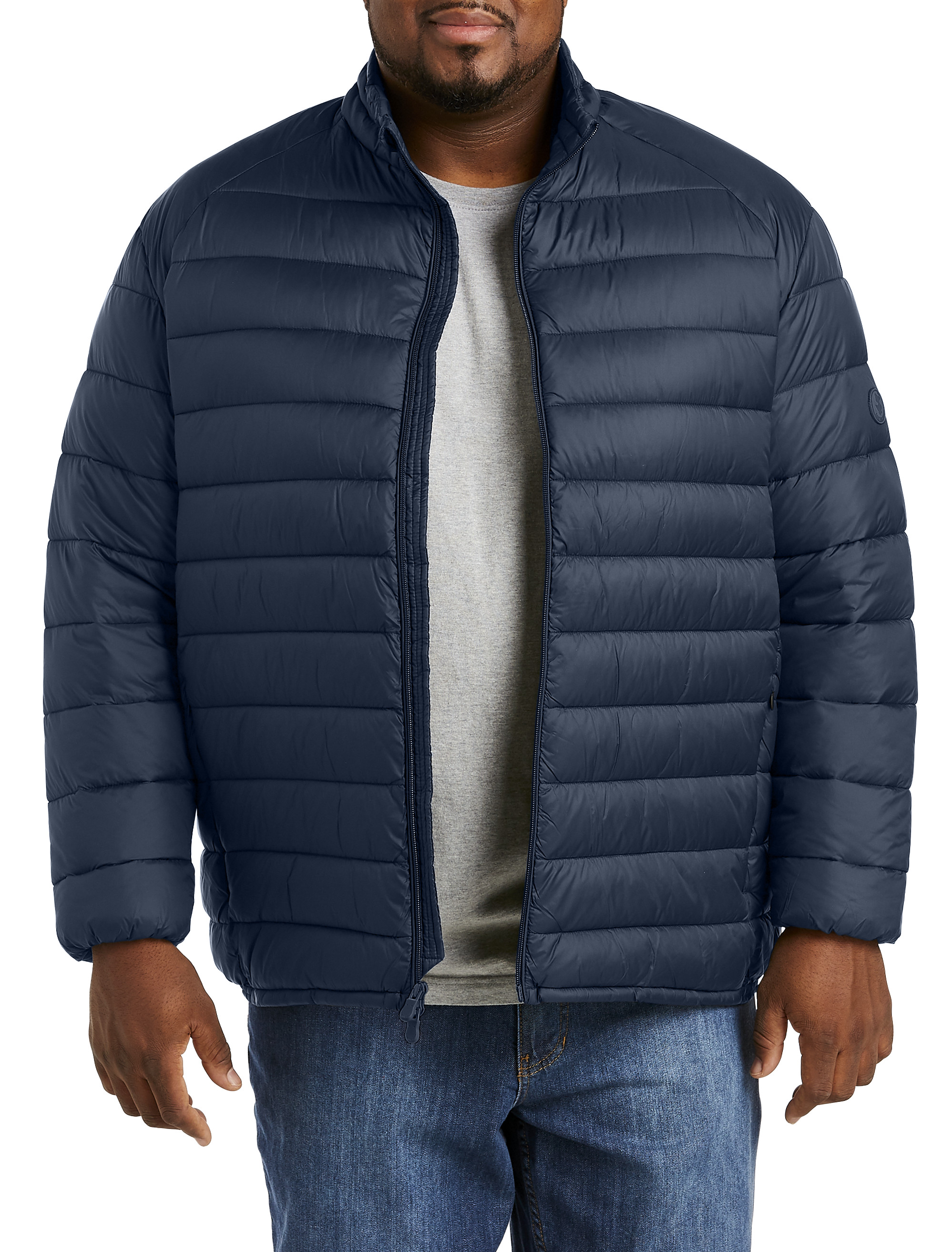 Save The Duck : Men's GIGA Ultralight Puffer Jacket in Light Grey