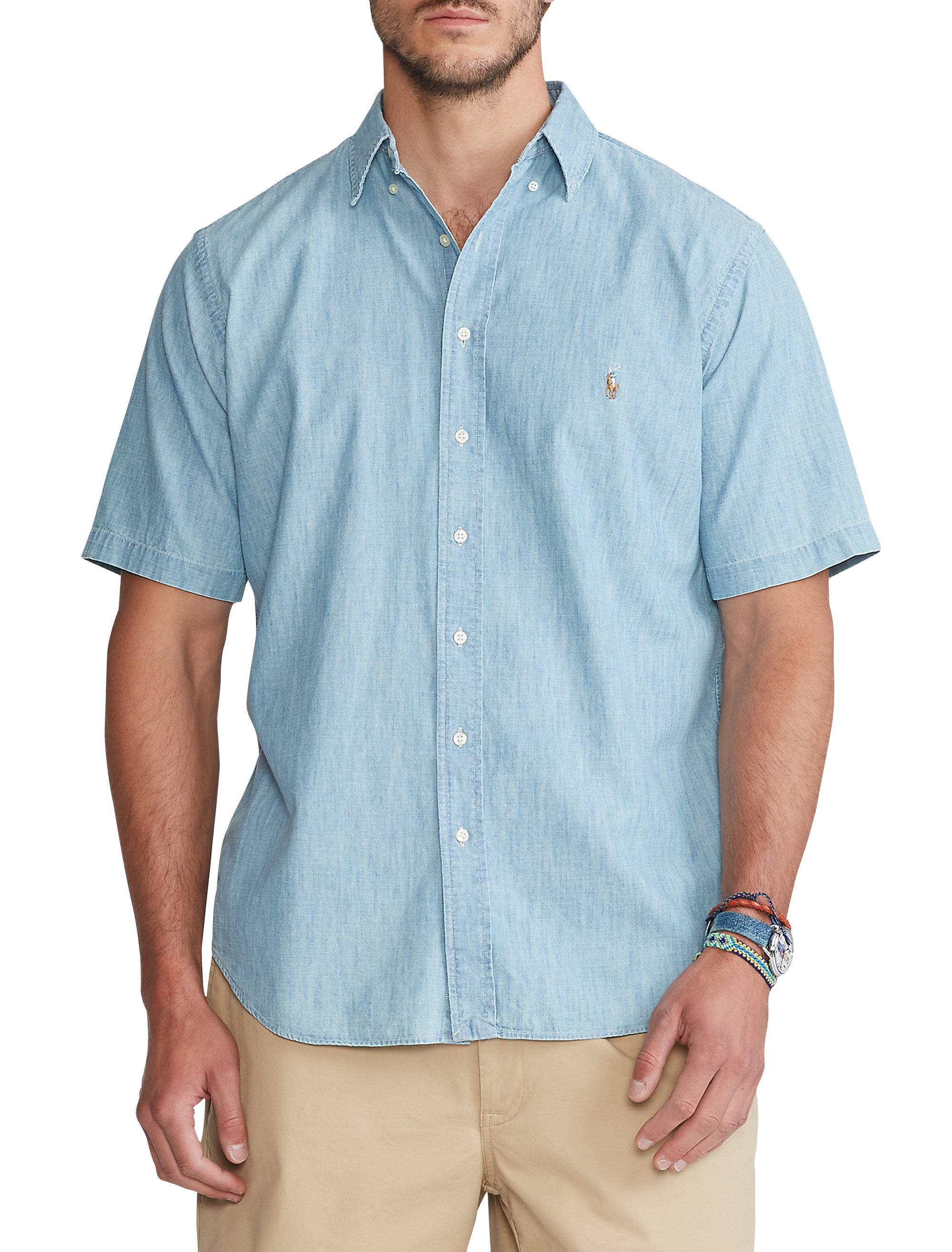 Big + Tall | Polo Ralph Lauren Chambray Sport Shirt | DXL
