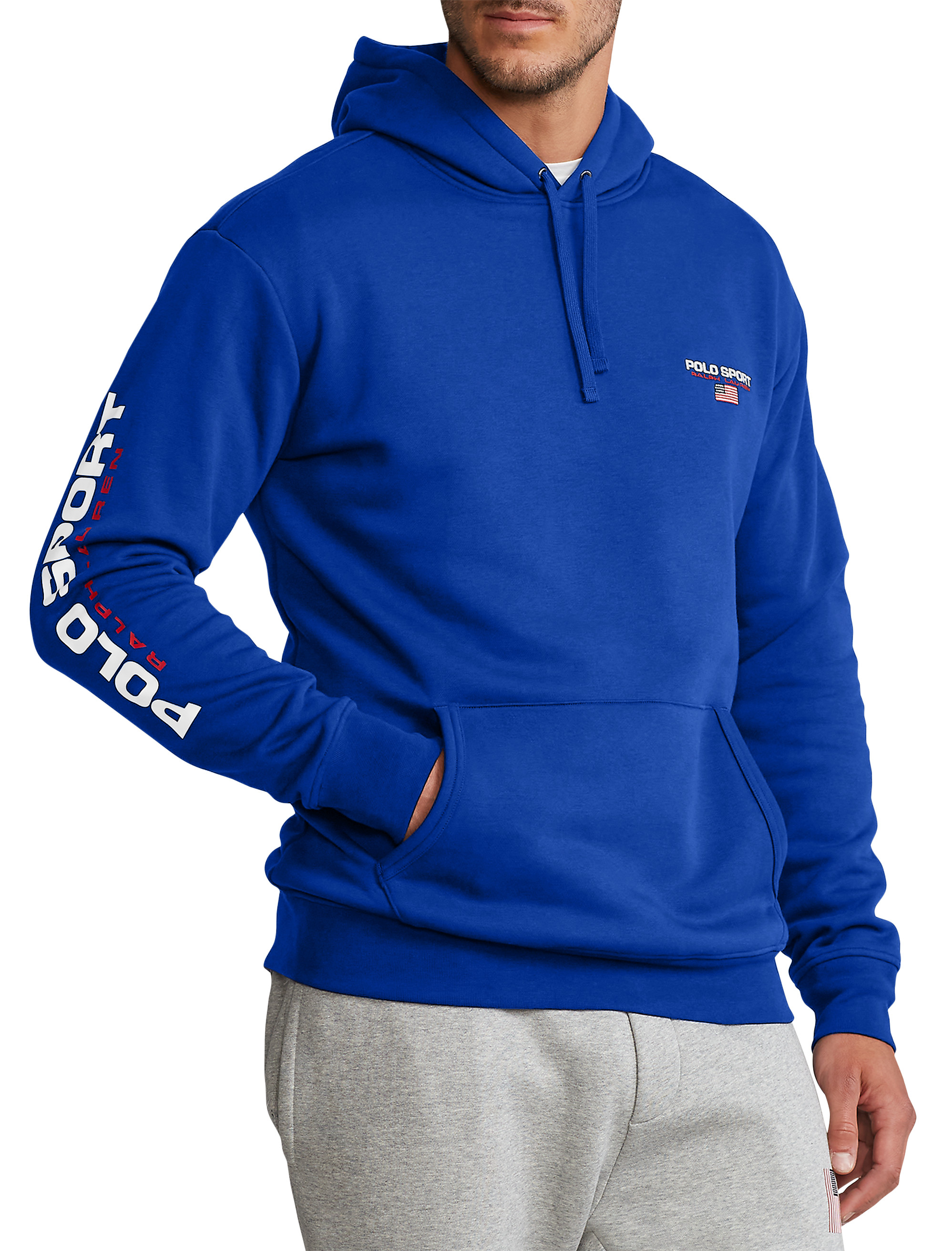 SWEATSHIRT POLO SPORT EN MOLLETON AVEC LOGO