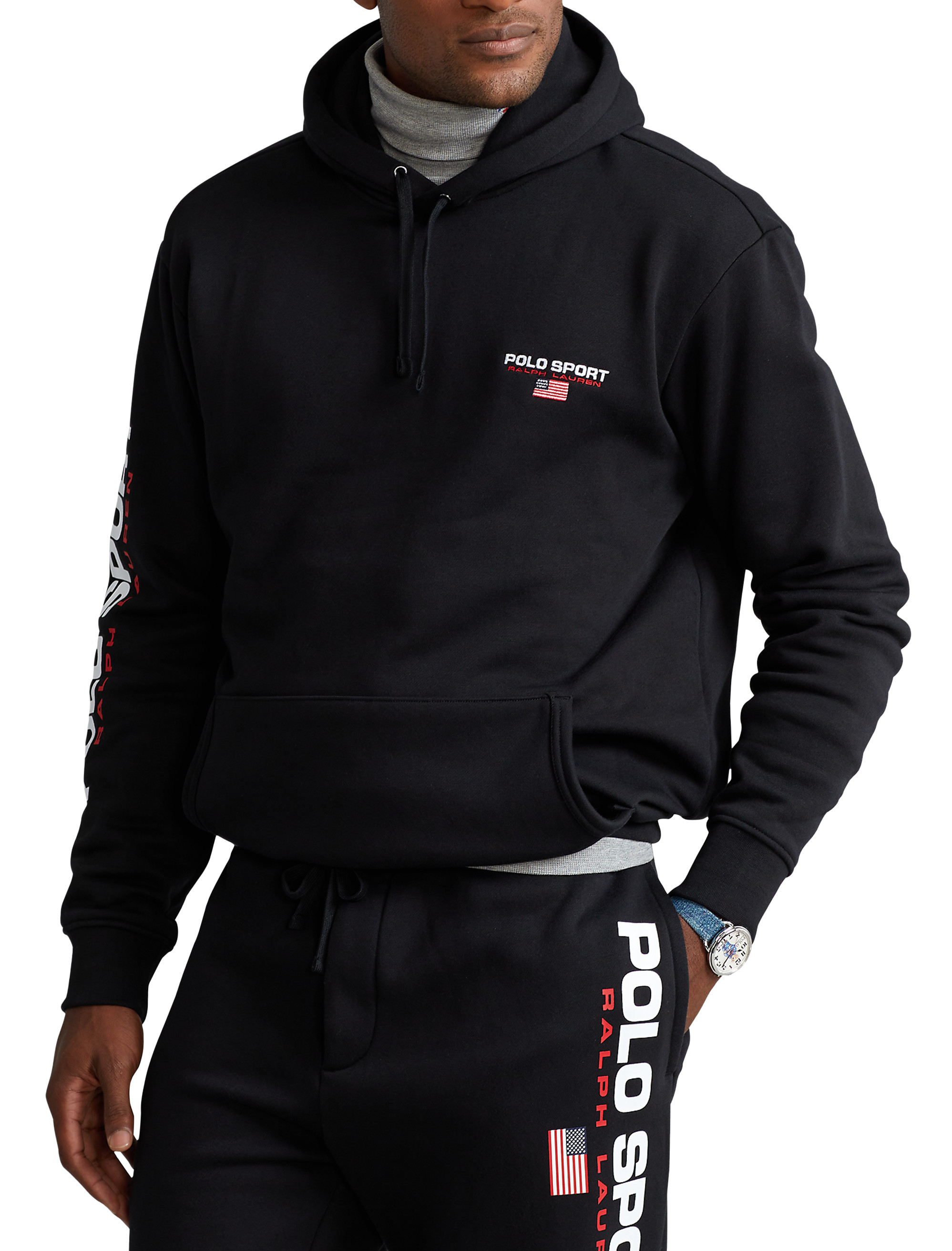 Relaxed Fit Logo Fleece Hoodie