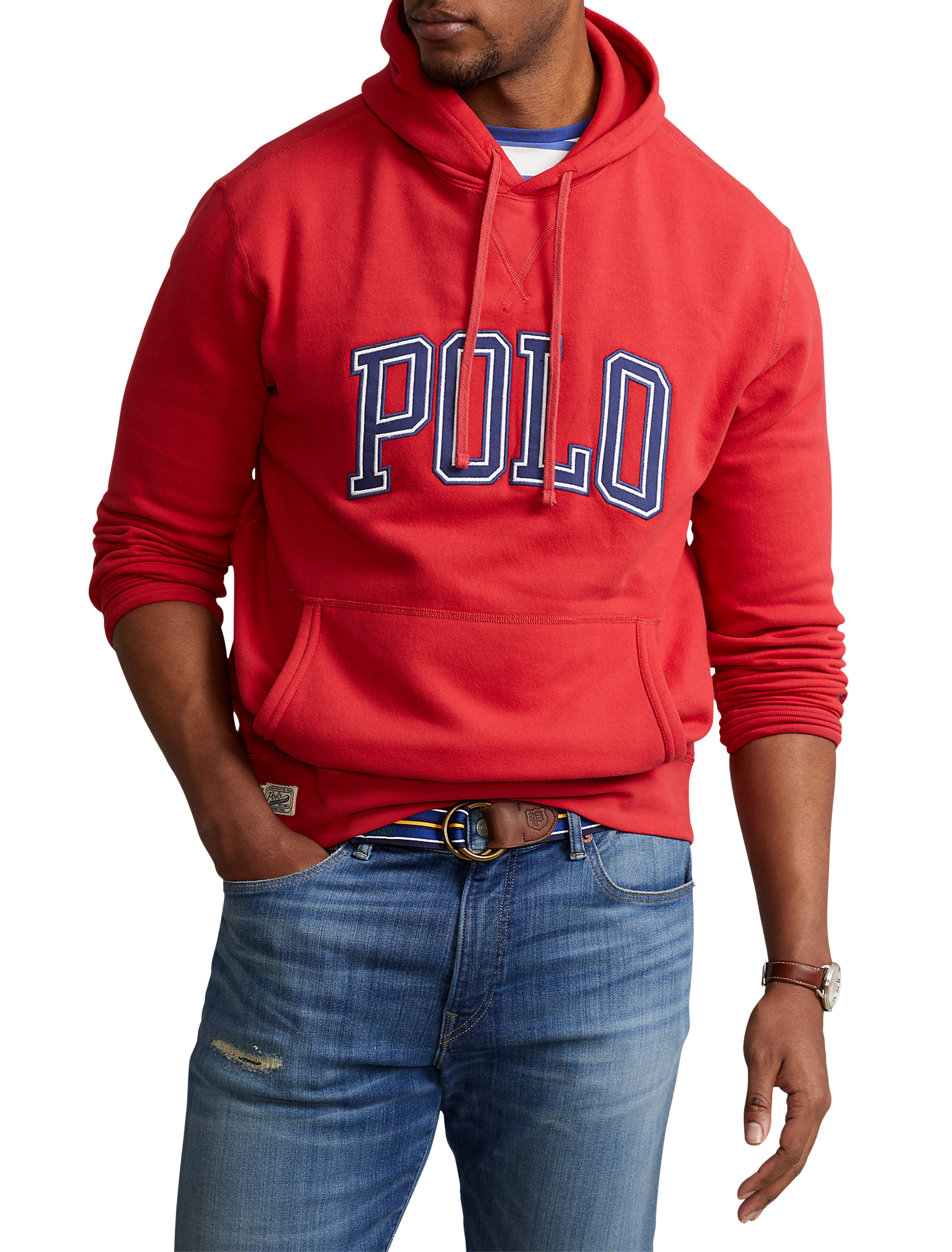 Big and Tall | Polo Ralph Lauren Logo Fleece Hoodie | DXL Men's Clothing  Store
