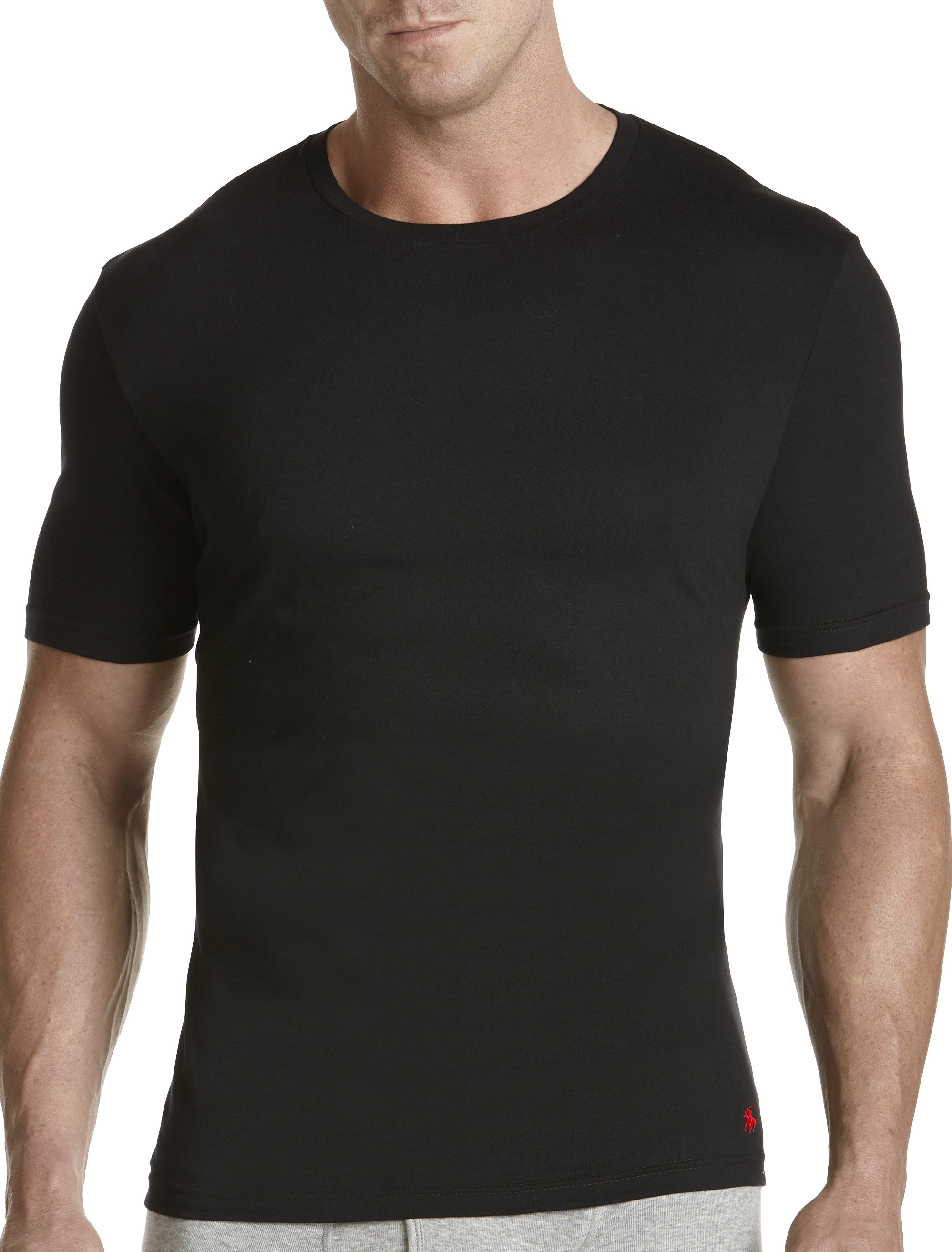 Harbor Bay by DXL Big and Tall Men's Shapewear V-Neck T-Shirt, Black, 5XL 