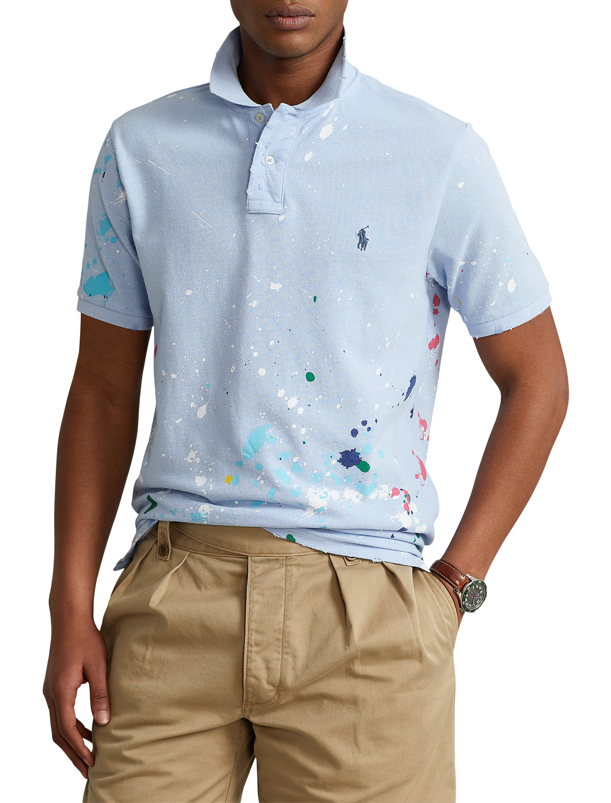 Big Tall Polo Ralph Lauren Paint Splatter Polo Shirt DXL