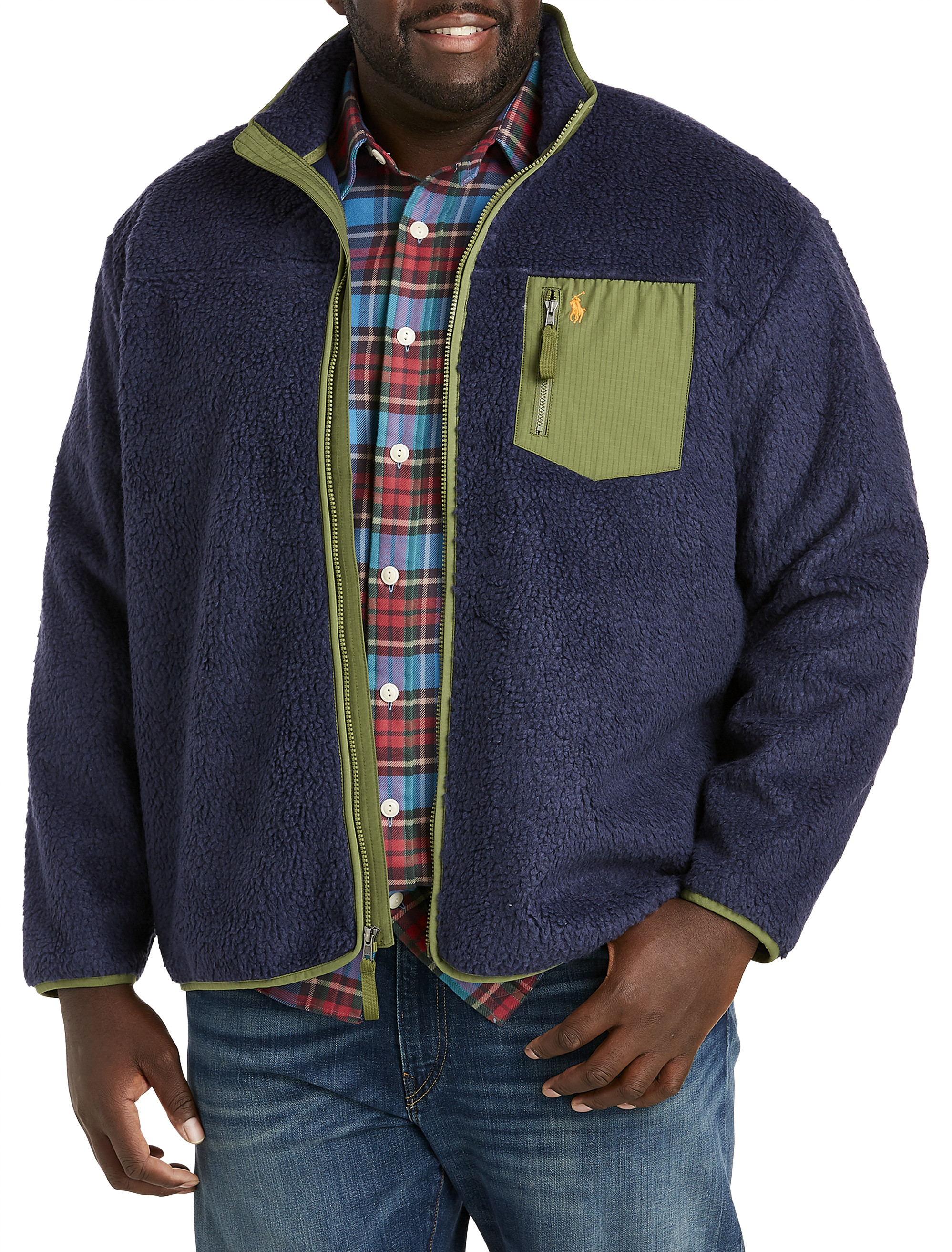 Men's big & on sale tall fleece jackets