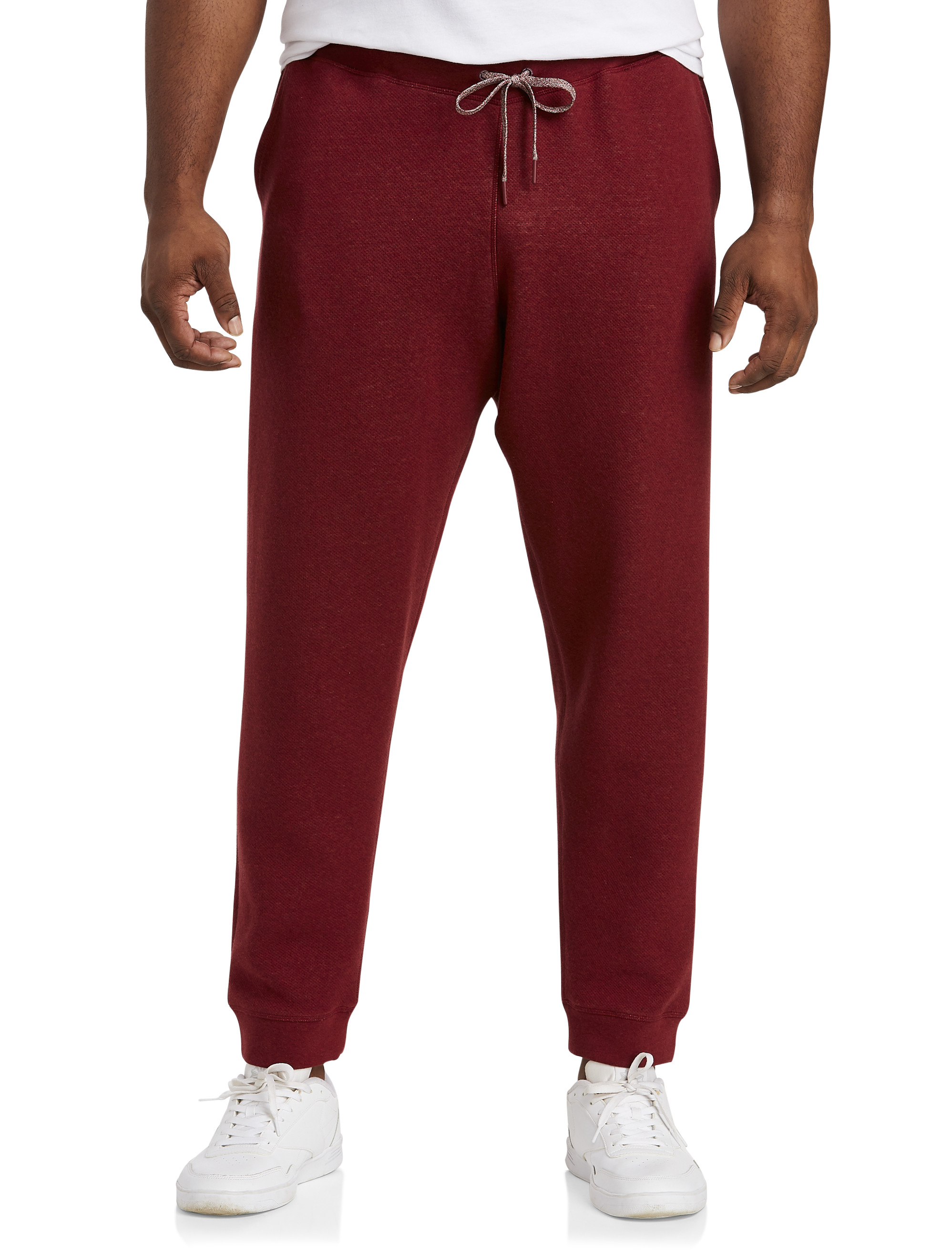 Polo Ralph Lauren Men's Wine Red Burgundy Double Knit Jogger Pants