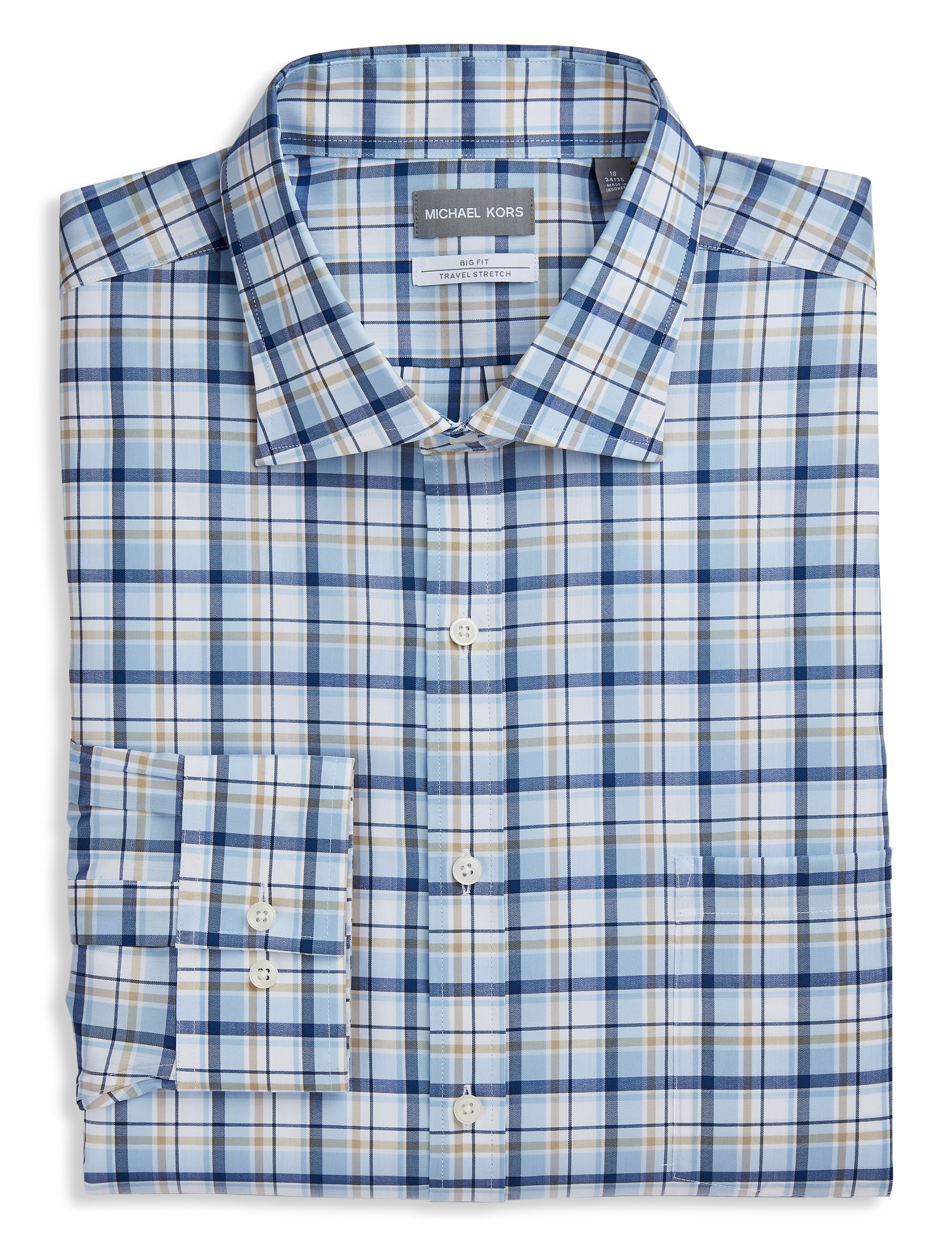 Big + Tall, Michael Kors Check Dress Shirt