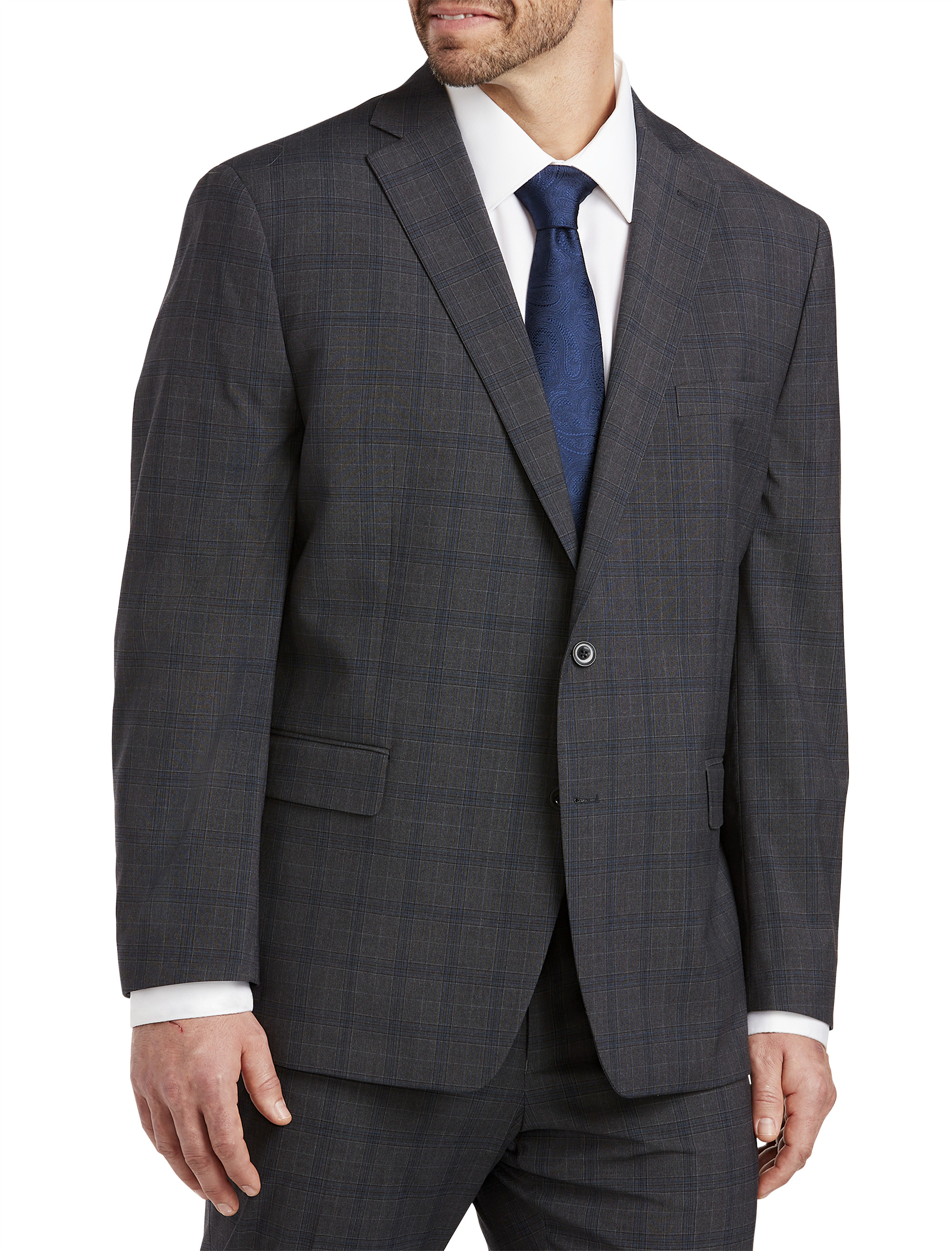 Big + Tall | Michael Kors Windowpane Suit Jacket | DXL