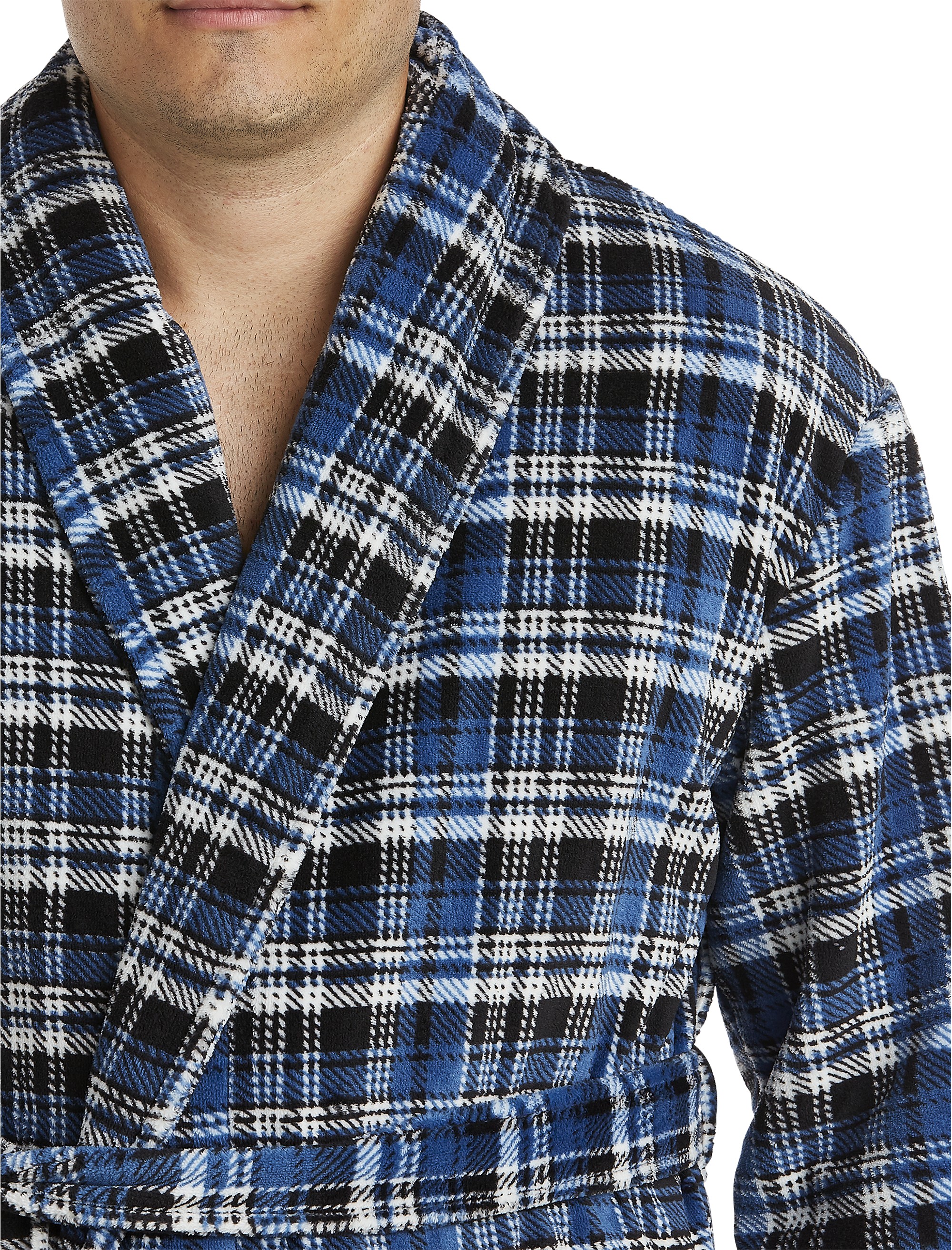 Plaid Plush Robe - thumbnail 4