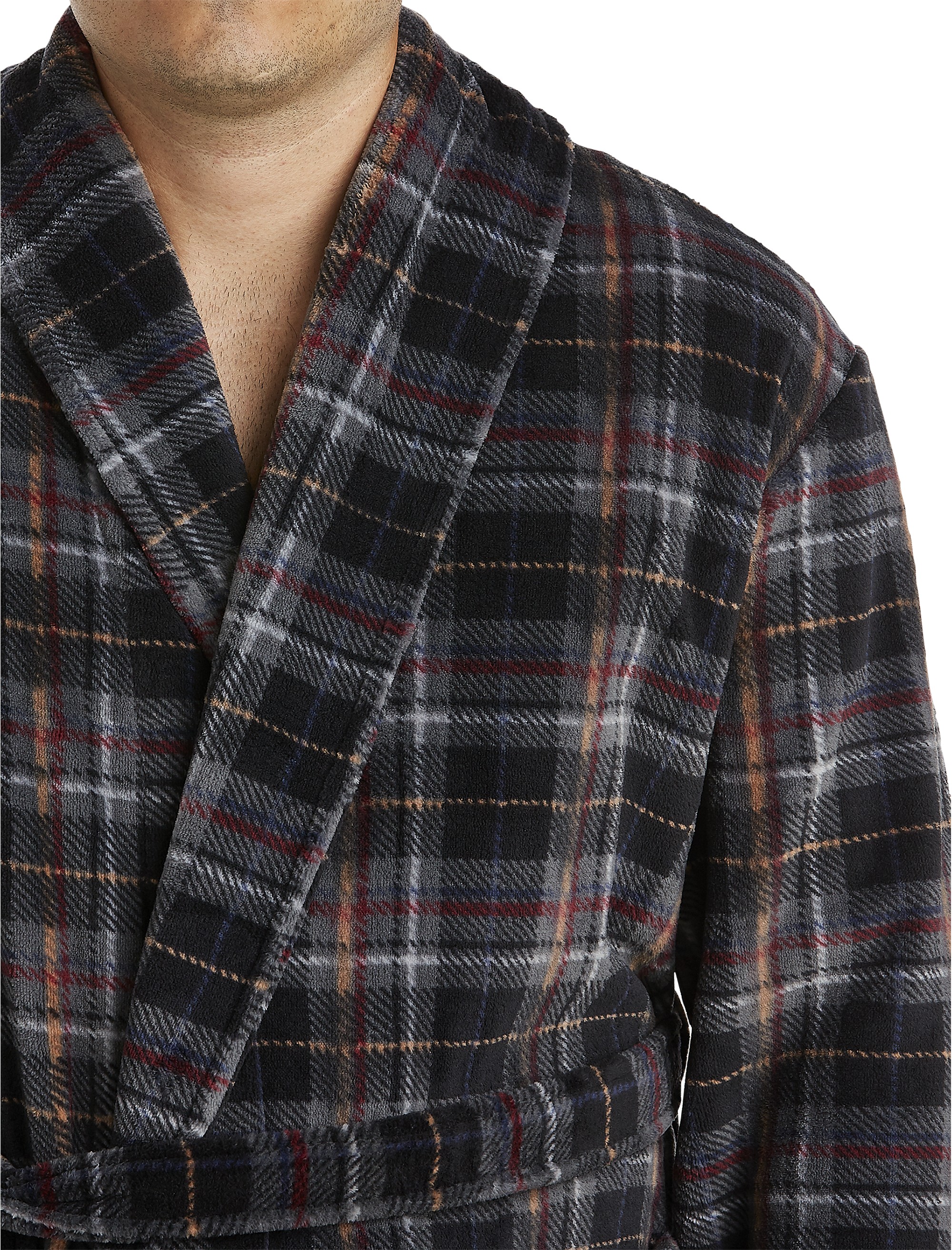 Plaid Plush Robe - thumbnail 2