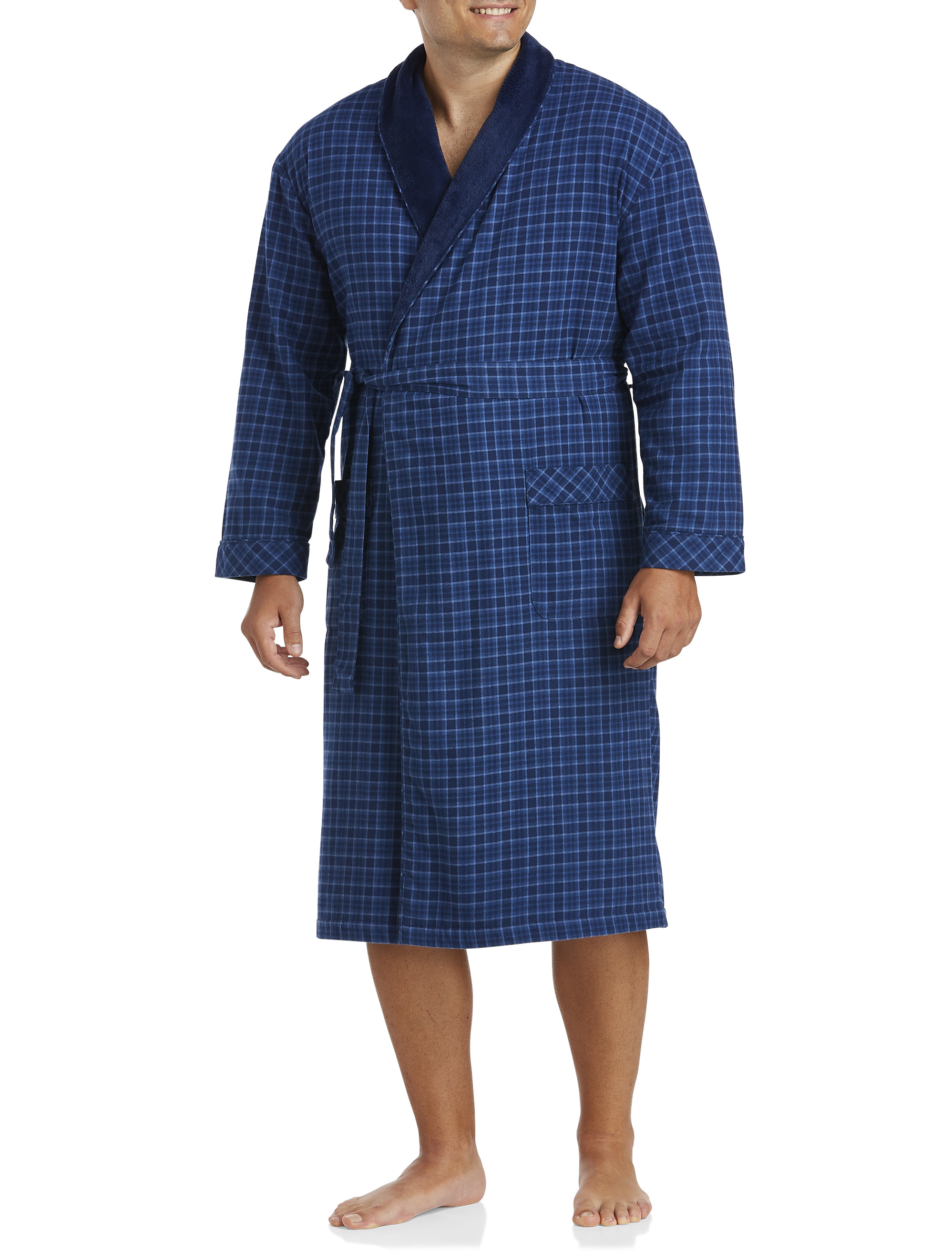 Residence Flannel Shawl Robe – Majestic International