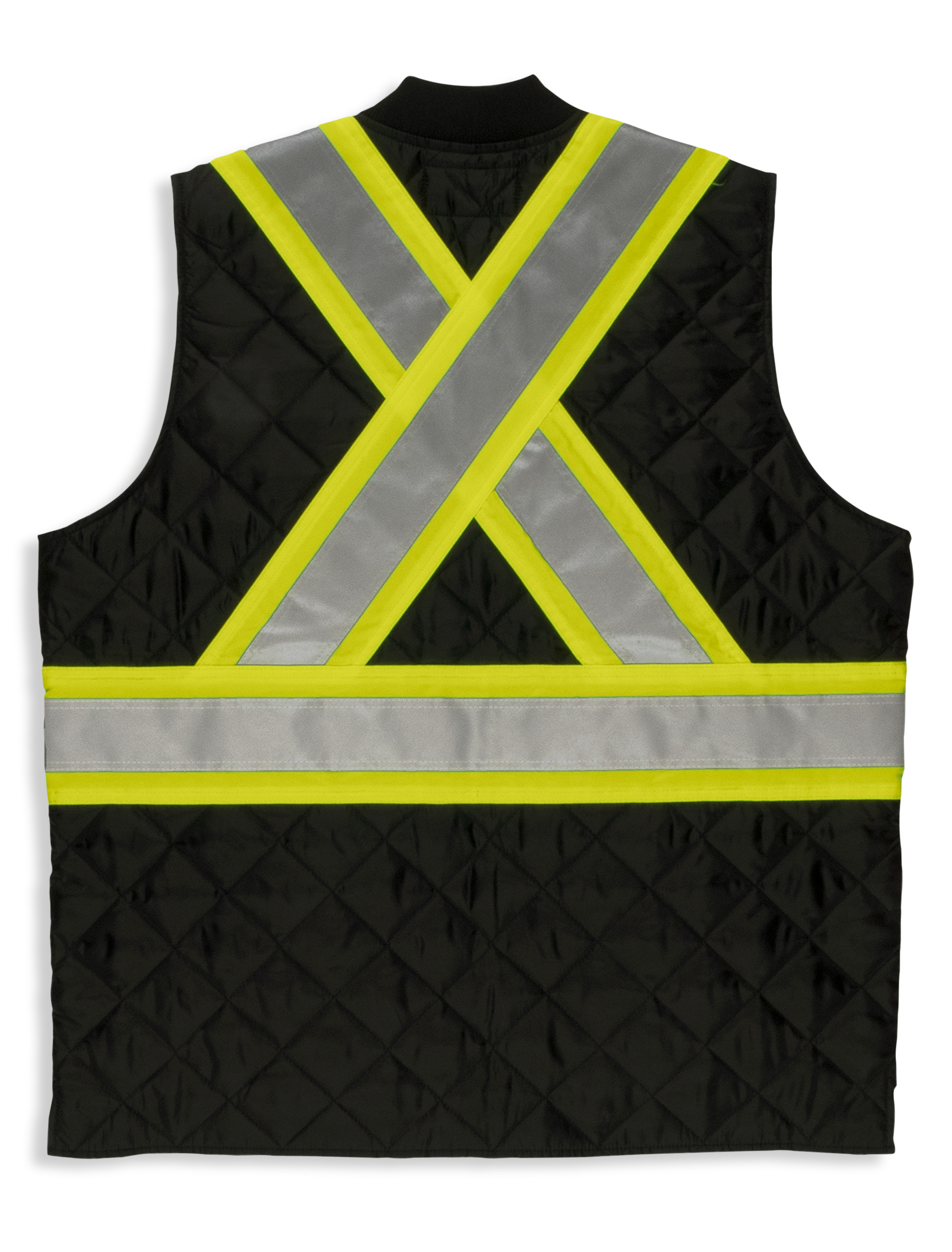 Big + Tall | Tough Duck Quilted Zip-Front Reflective Safety Vest | DXL