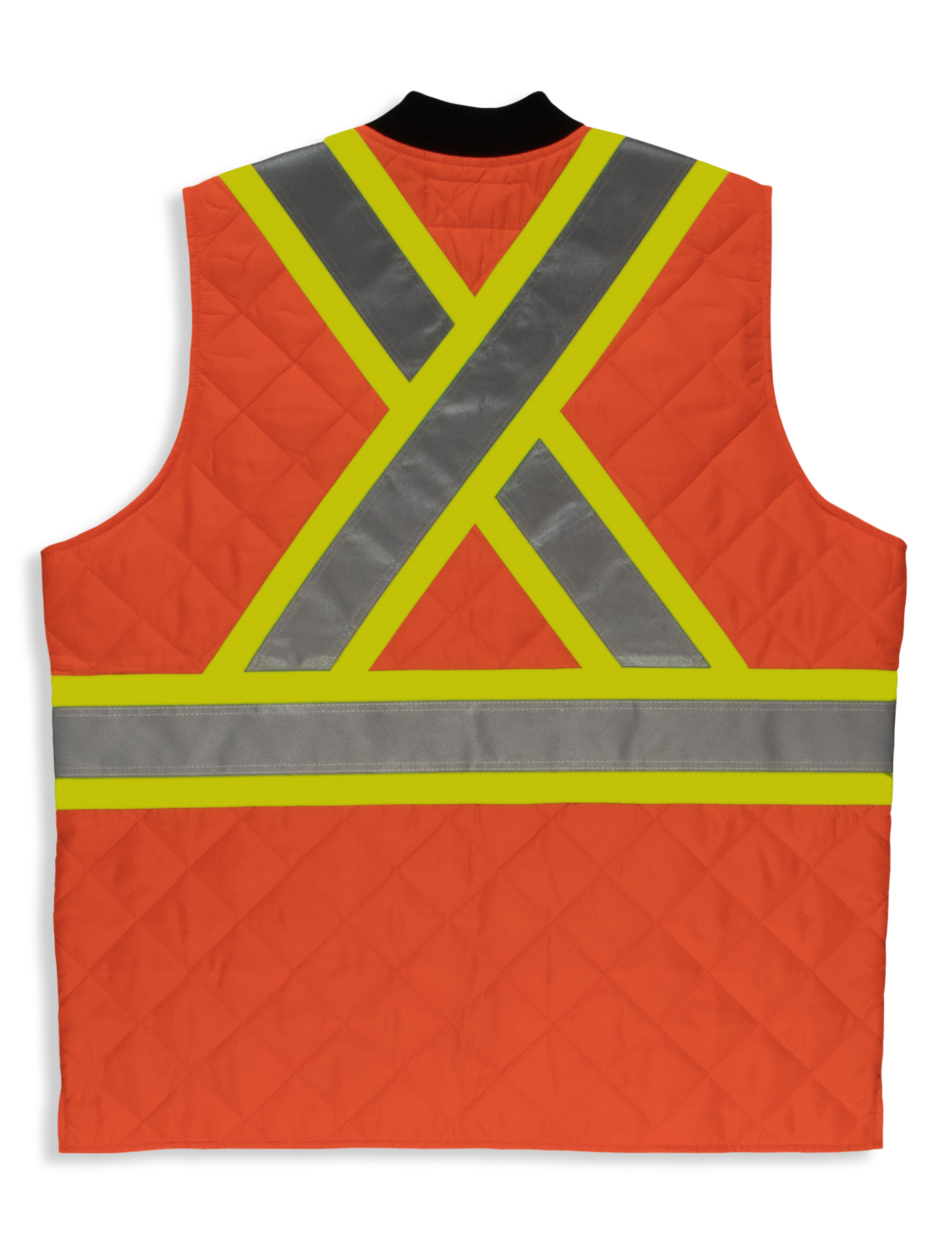 Big + Tall | Tough Duck Quilted Zip-Front Reflective Safety Vest | DXL