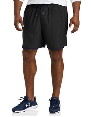 Harbor Bay by DXL Big and Tall 4-Way Stretch Solid Swim Trunks 