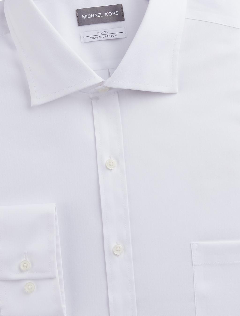 Big + Tall | Michael Kors Solid Non-Iron Stretch Dress Shirt Big + Tall | Michael Kors Solid Non-Iron Stretch Dress Shirt