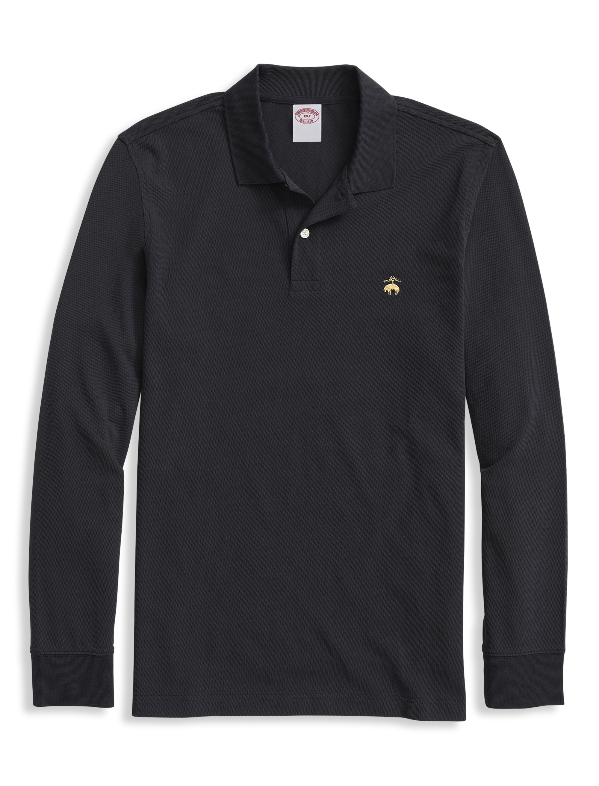 Long-Sleeve Piqué Polo Shirt