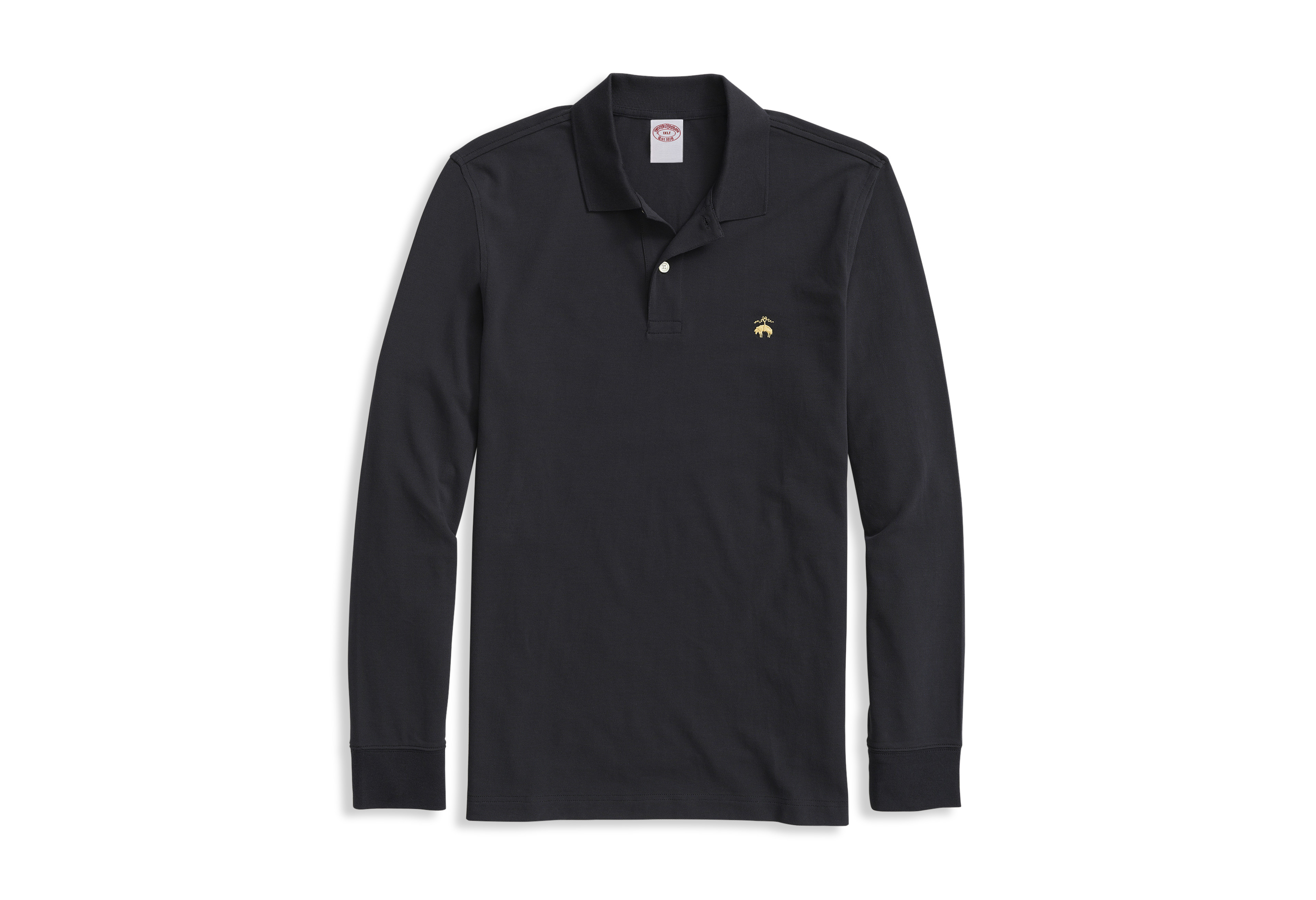 Long-Sleeve Piqué Polo Shirt