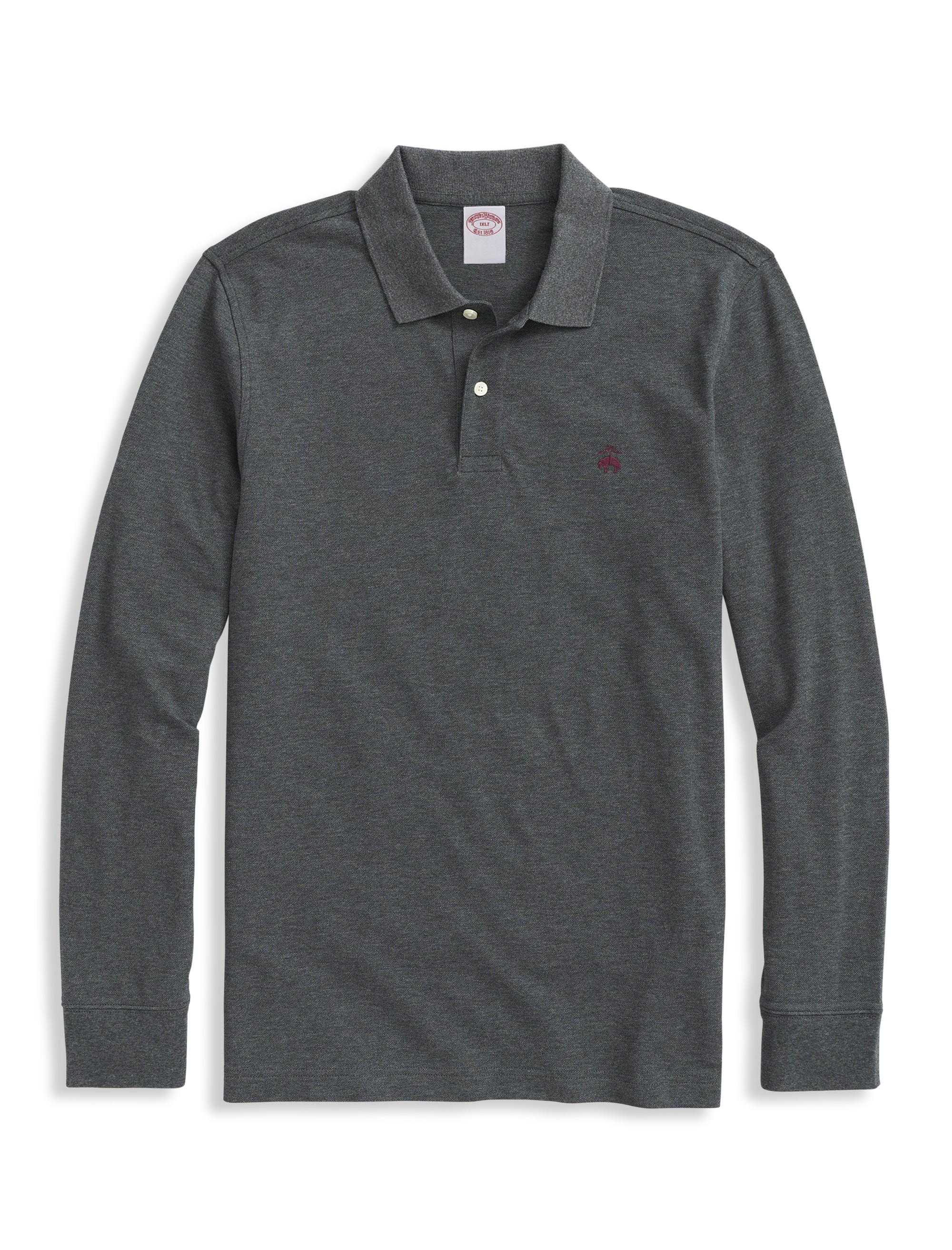 Long-Sleeve Piqué Polo Shirt - thumbnail 3