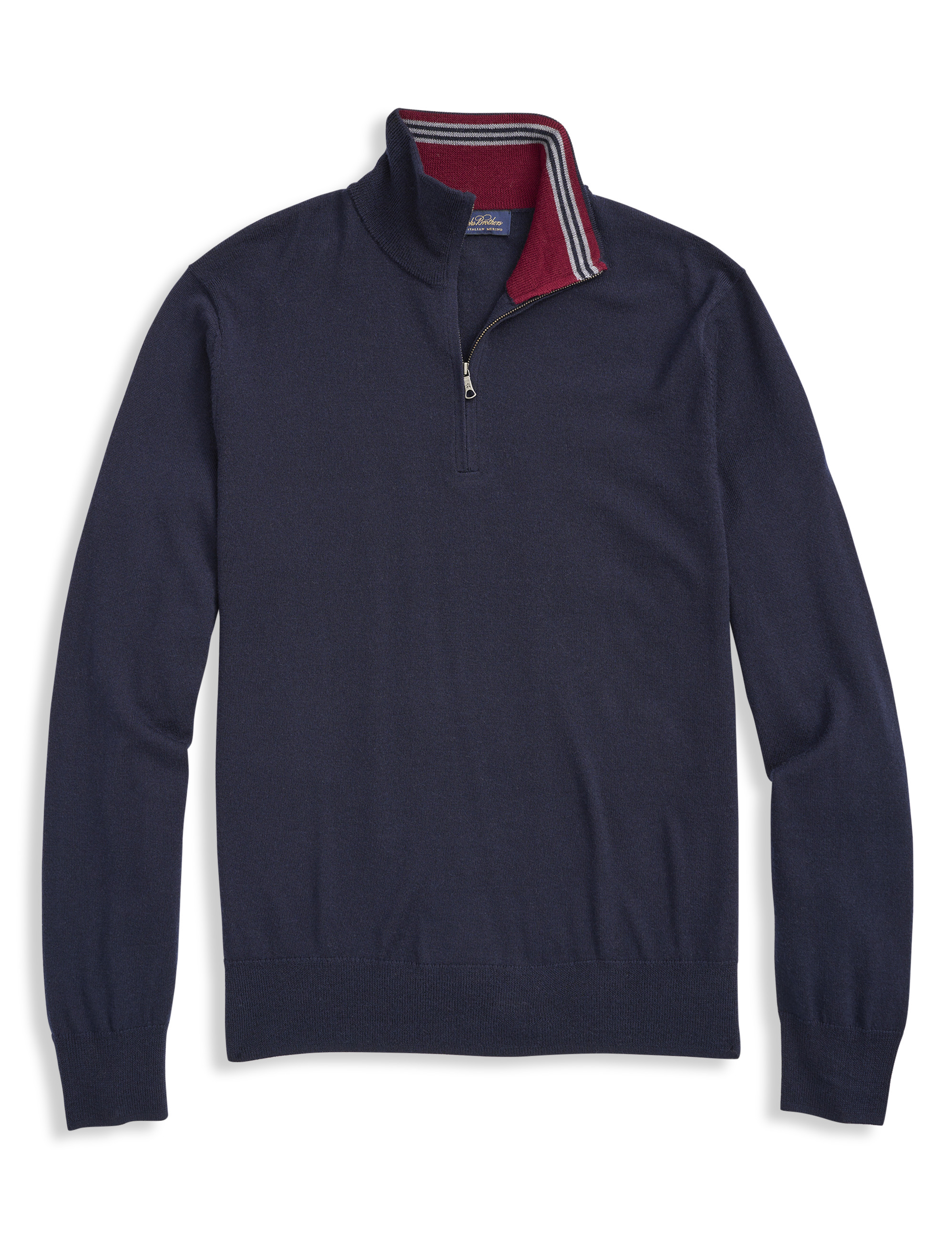 Big and Tall, Brooks Brothers Merino Wool 1/2-Zip Sweater