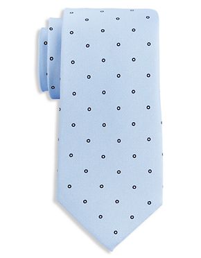 Rochester by DXL Designed in Italy Small Geo Dot Silk Tie 