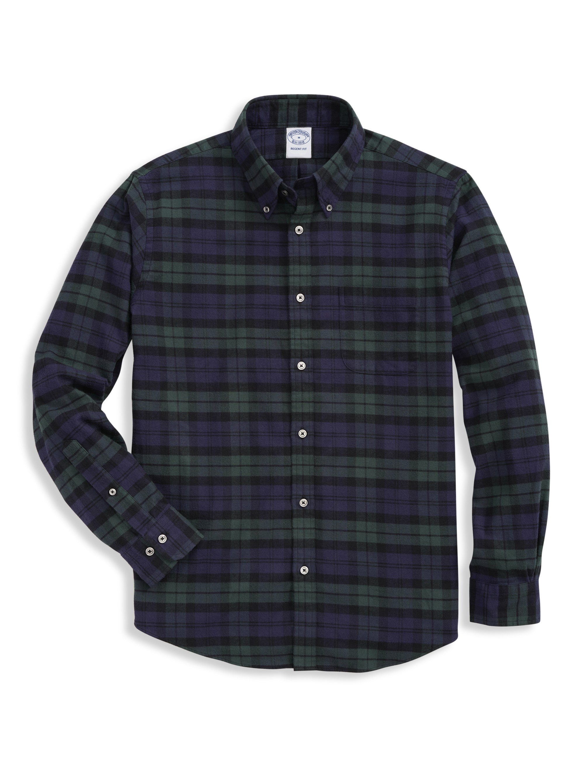 Plaid Flannel Sport Shirt